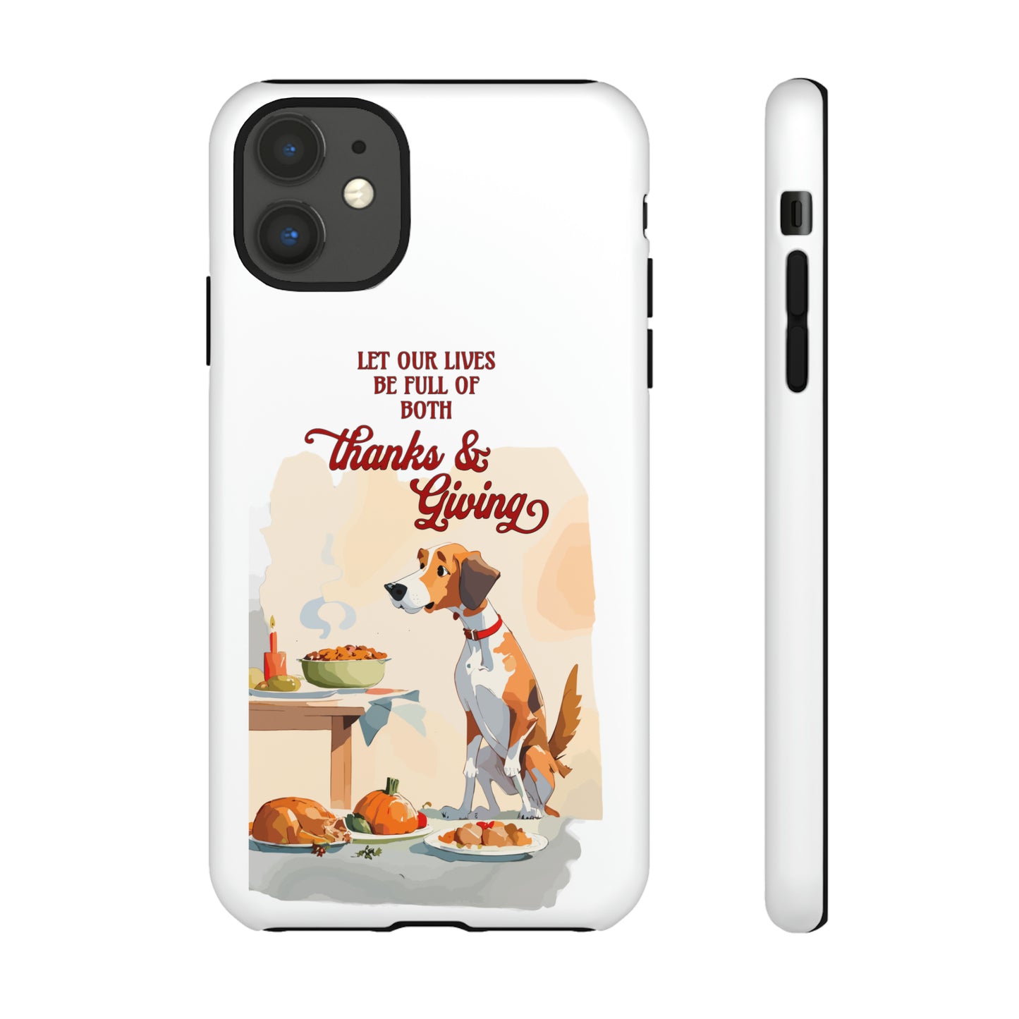 Cute Dog Lover Thanksgiving Tough Cases