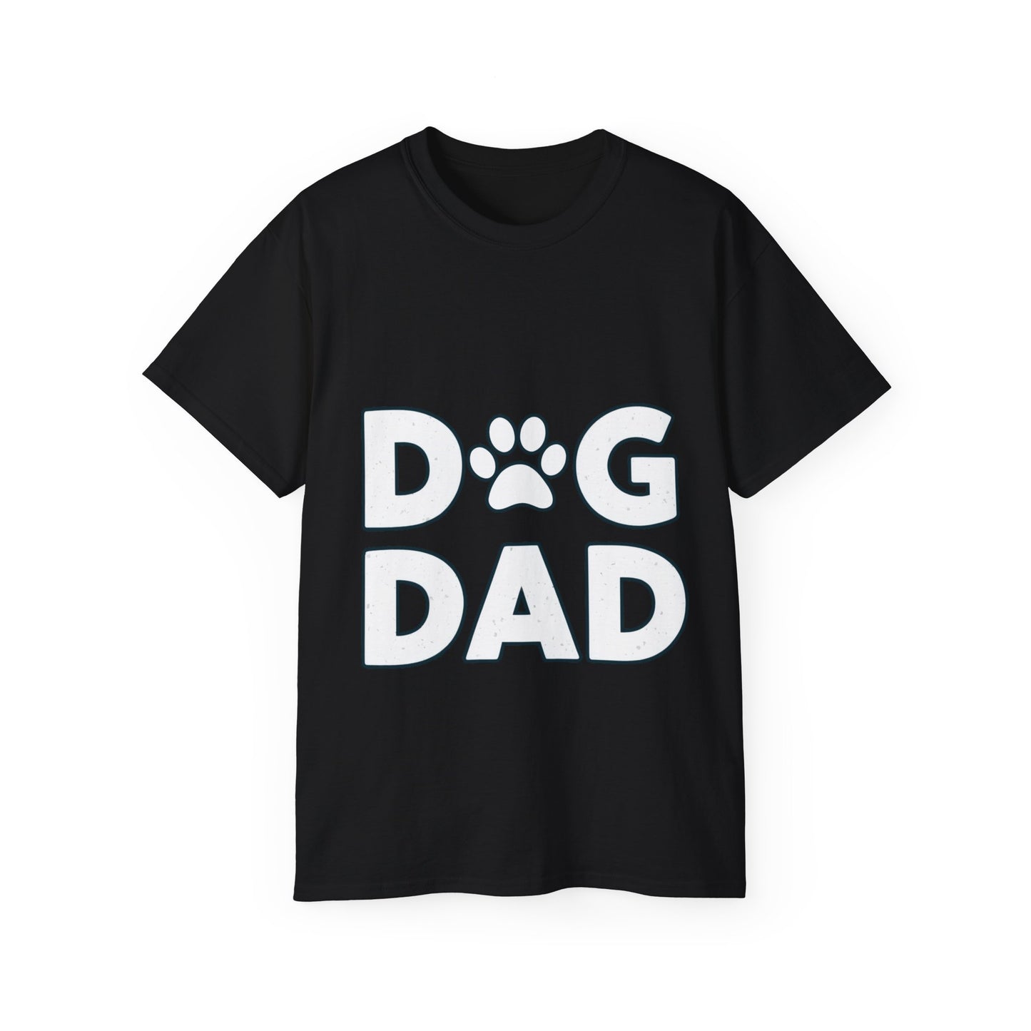 Cute Dog Dad Paw Print Unisex Organic T-Shirt