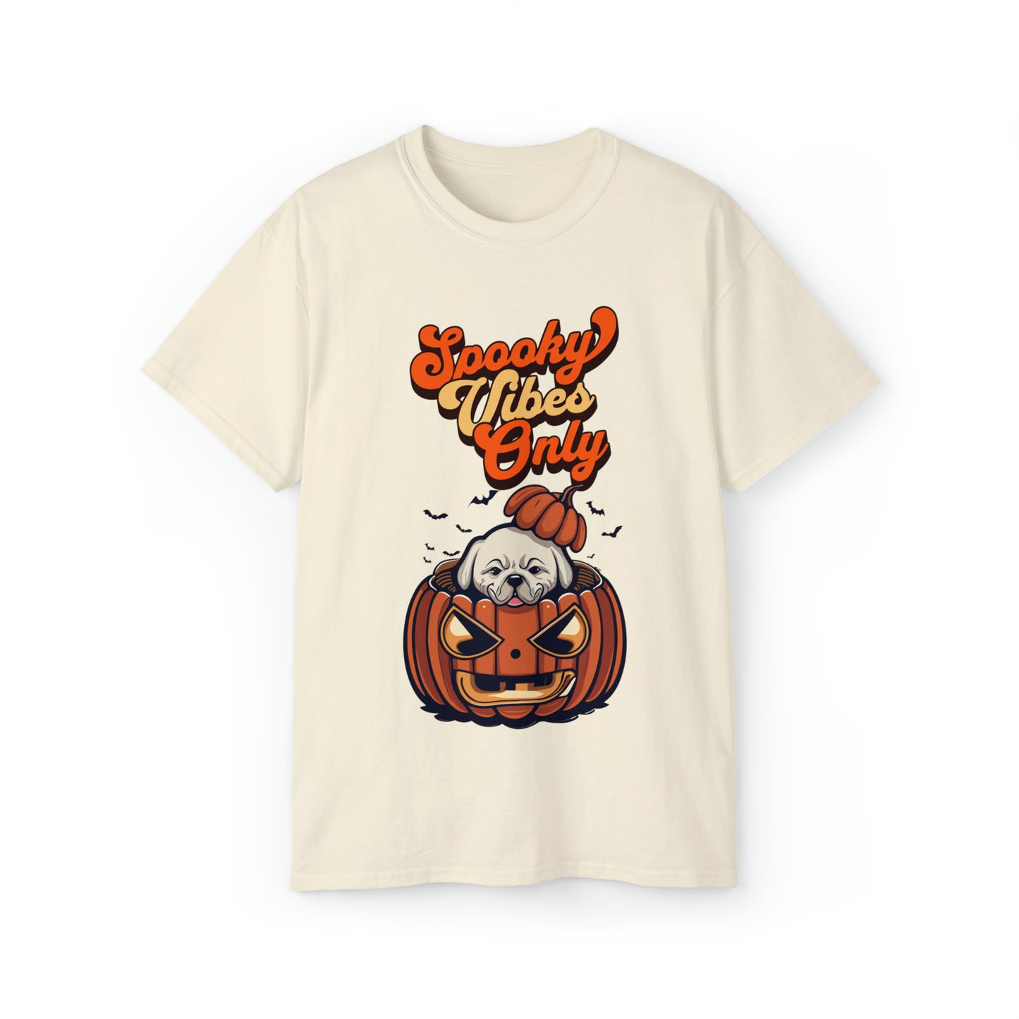 Cute Spooky Vibes Only Unisex Organic T-Shirt