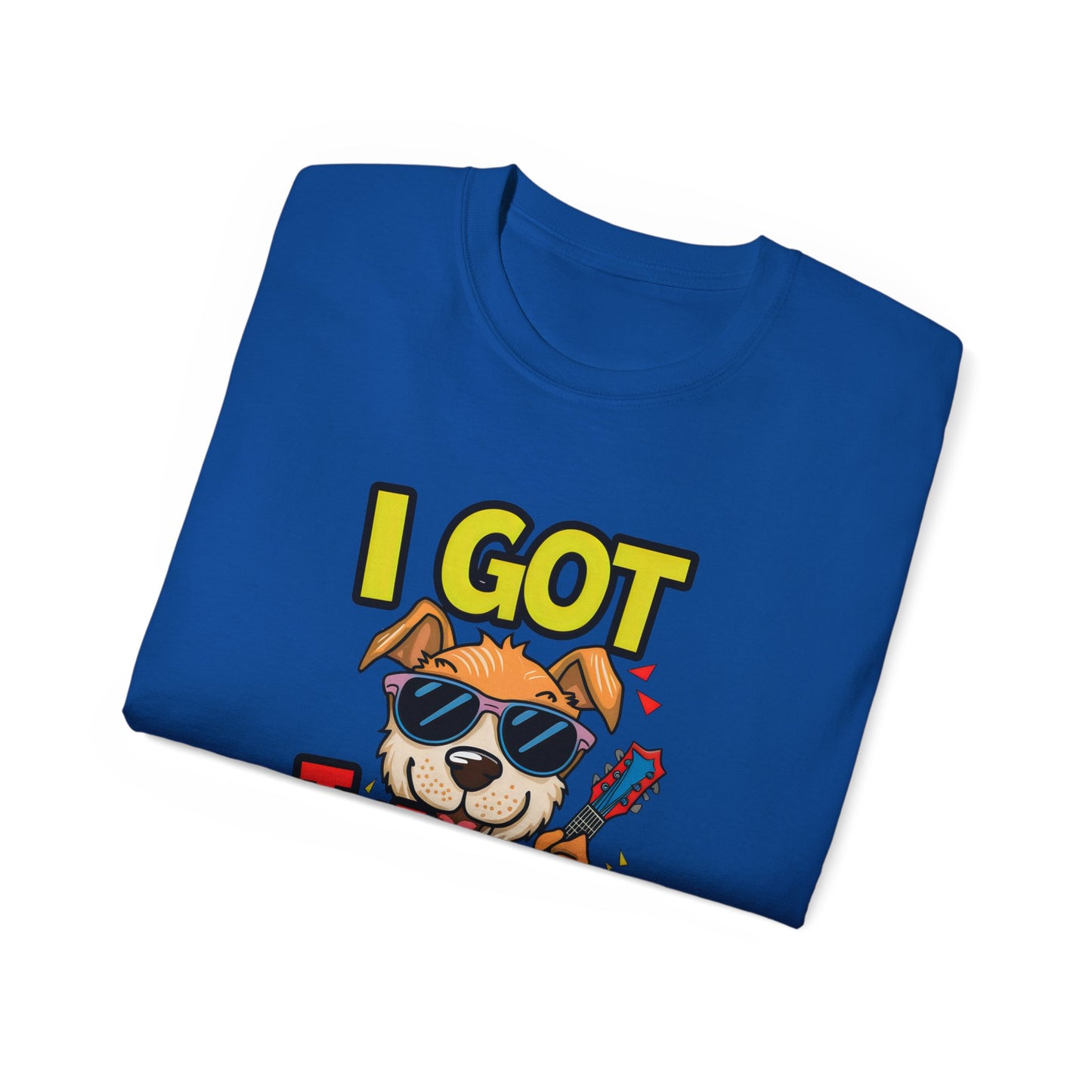 Cute Funny Dog Cartoon I Got That Dog in Me Meme Unisex Organic T-Shirt