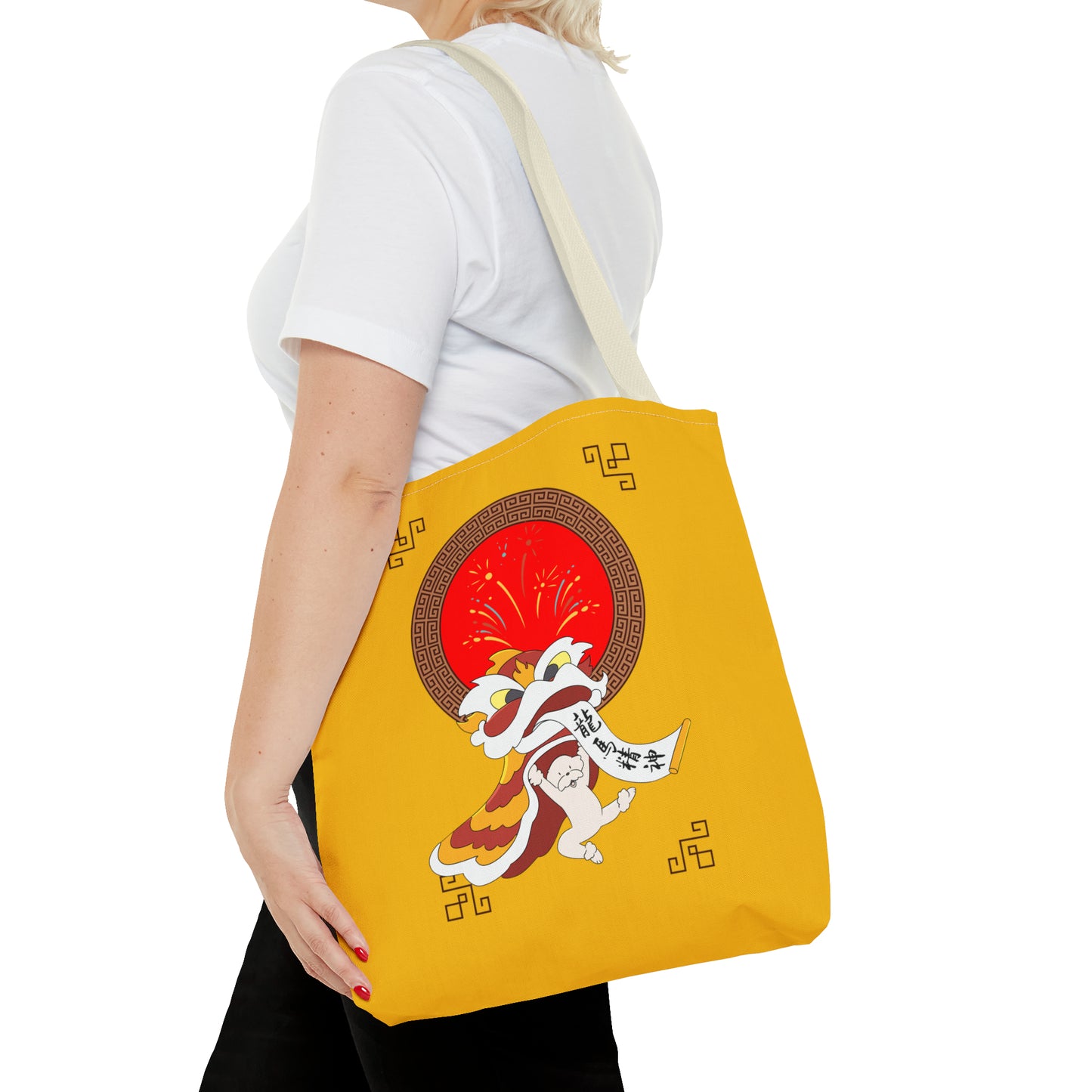 Cheeky Bichon Cute Funny Chinese New Year Tote Bag