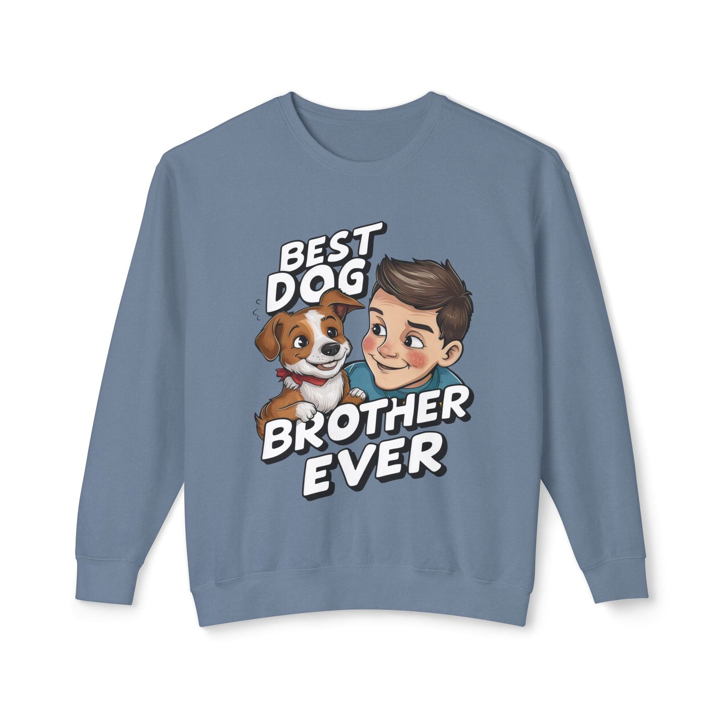 Cute Dog Brother Ever Crewneck Sweatshirt