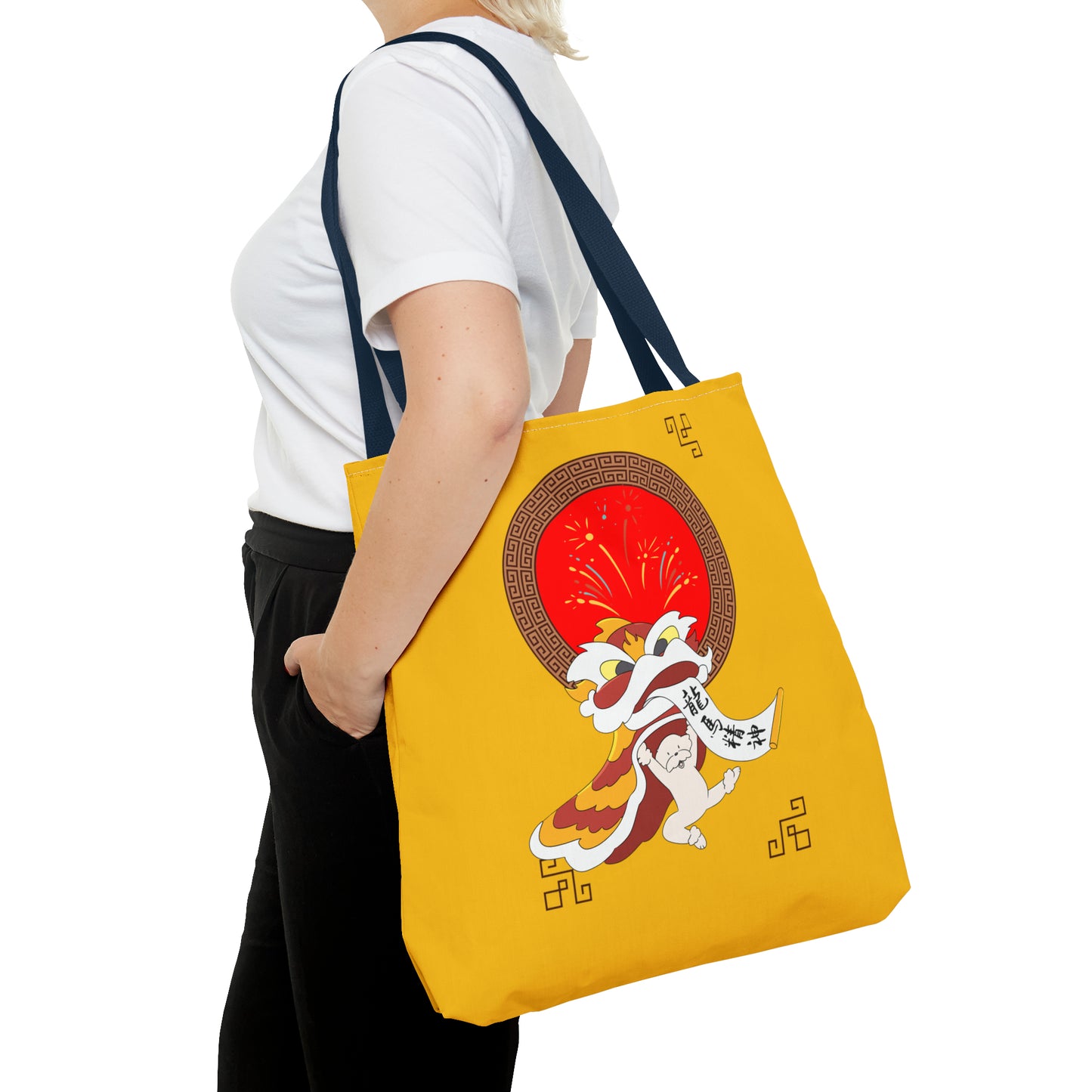 Cheeky Bichon Cute Funny Chinese New Year Tote Bag