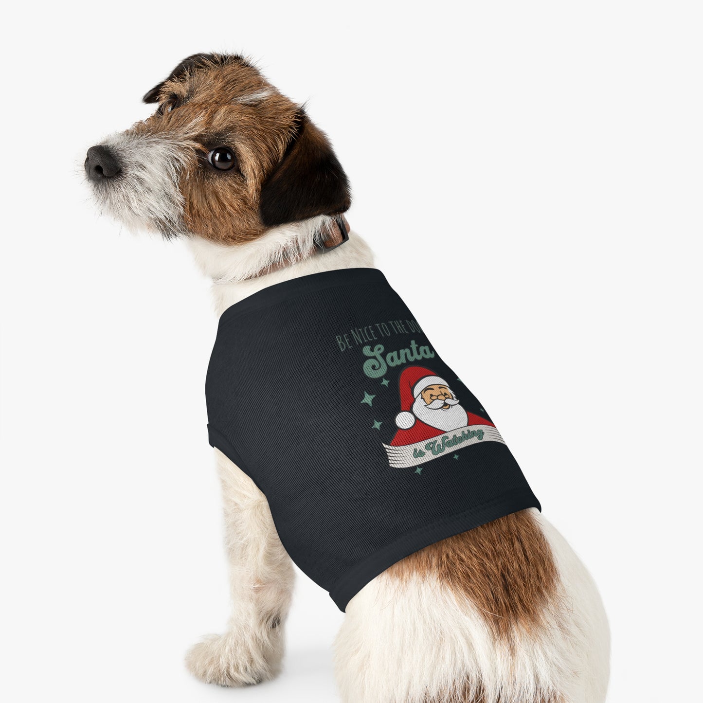 Pet Tank Top - Be Nice to My Dog Santa is Coming