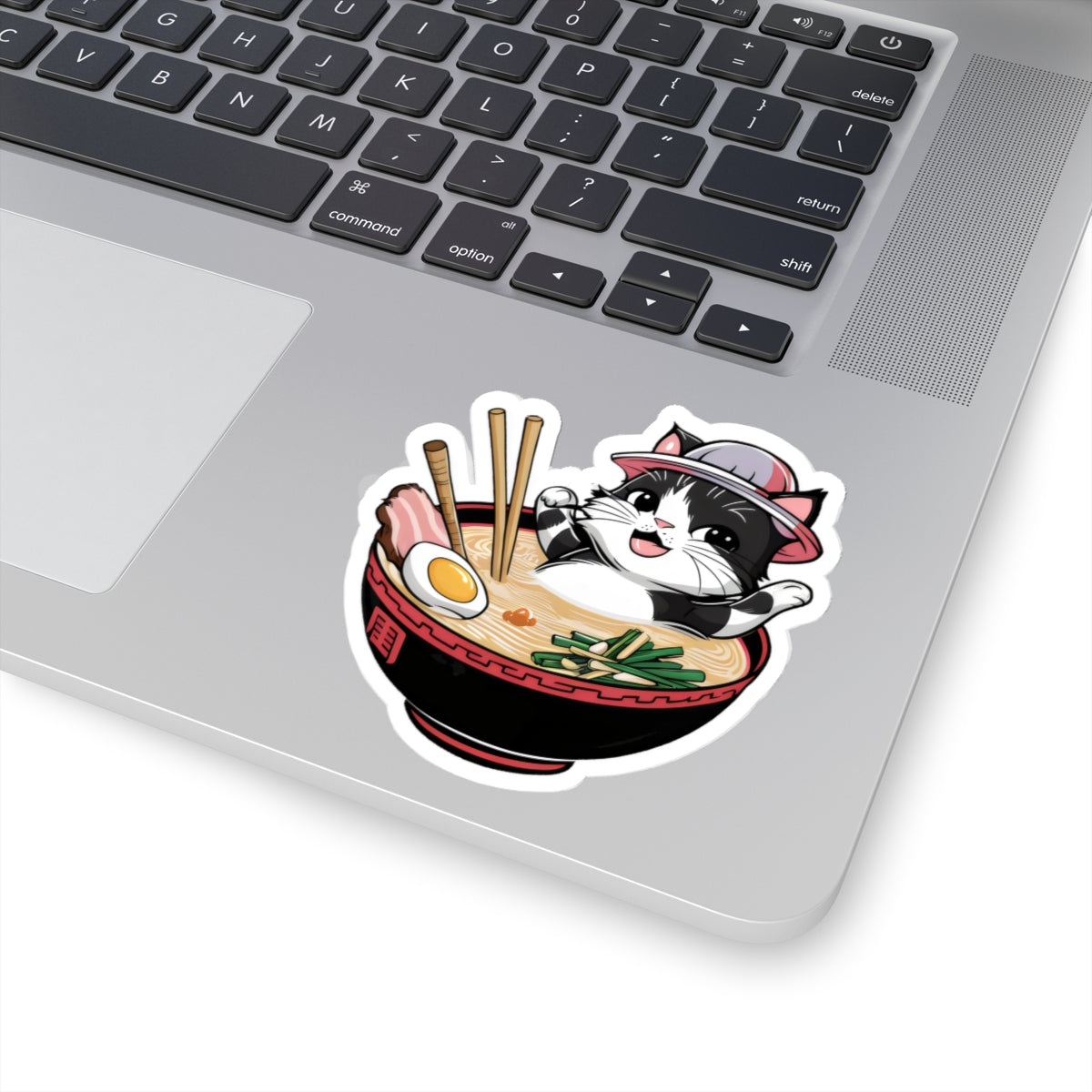 Cute Cartoon Cat Ramen Kiss-cut Stickers