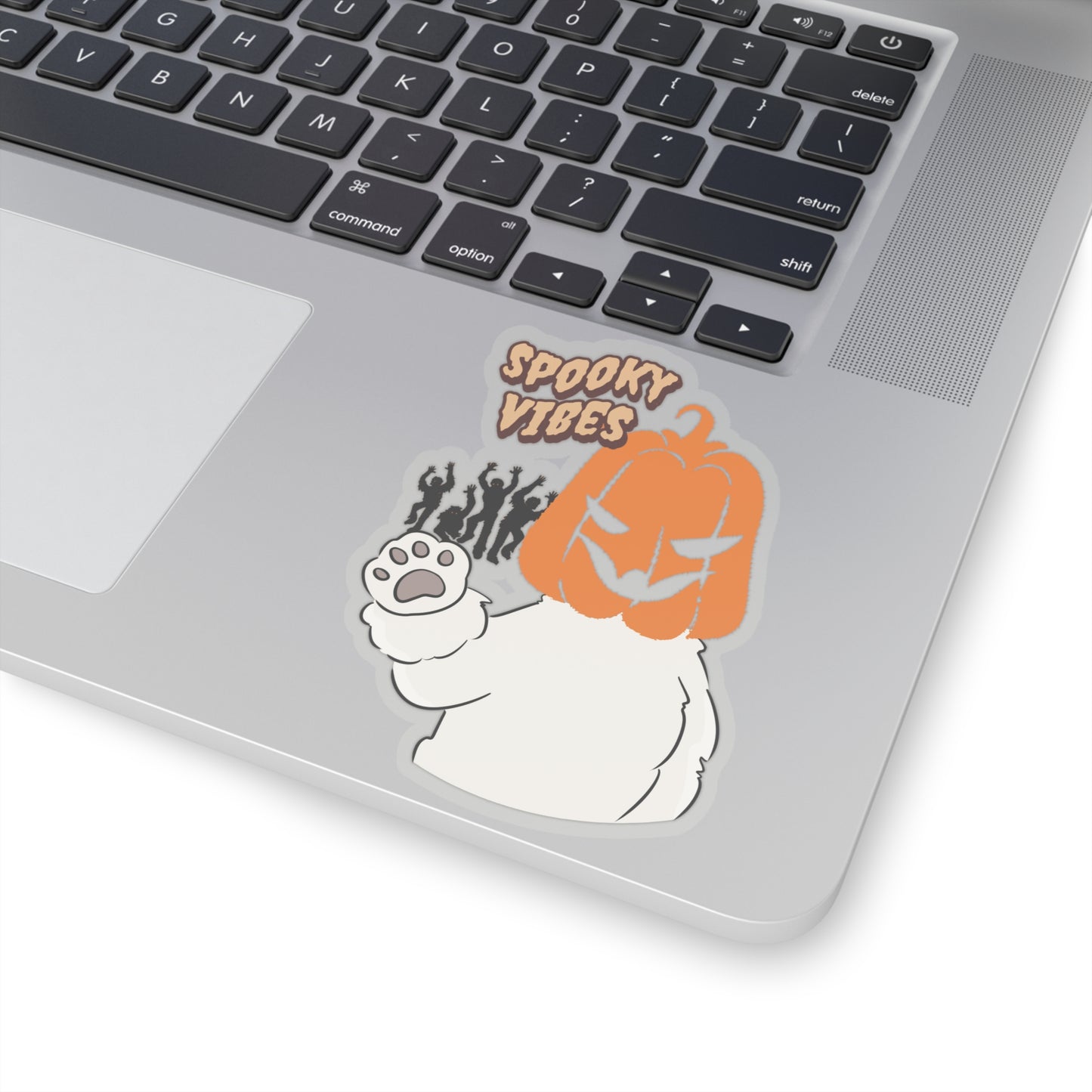 Cheeky Bichon Spooky Vibes Dog Kiss-cut Stickers