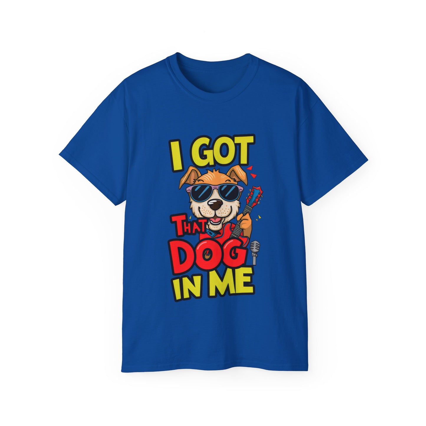 Cute Funny Dog Cartoon I Got That Dog in Me Meme Unisex Organic T-Shirt