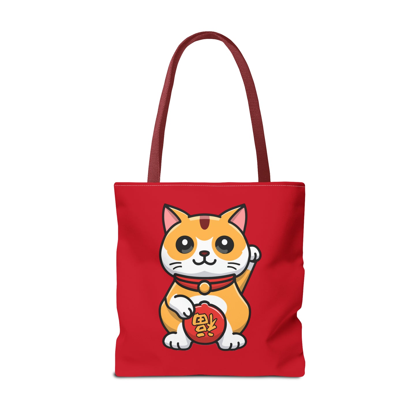 Cute Japanese Lucky Cat Cartoon Chinese New Year Tote Bag