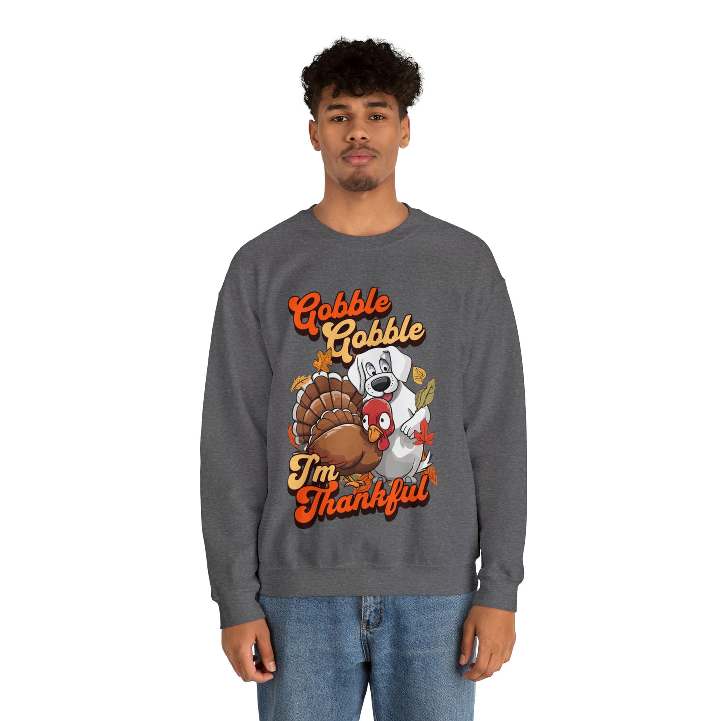 Gobble Gobble I'm Thankful Unisex Crewneck Sweatshirt