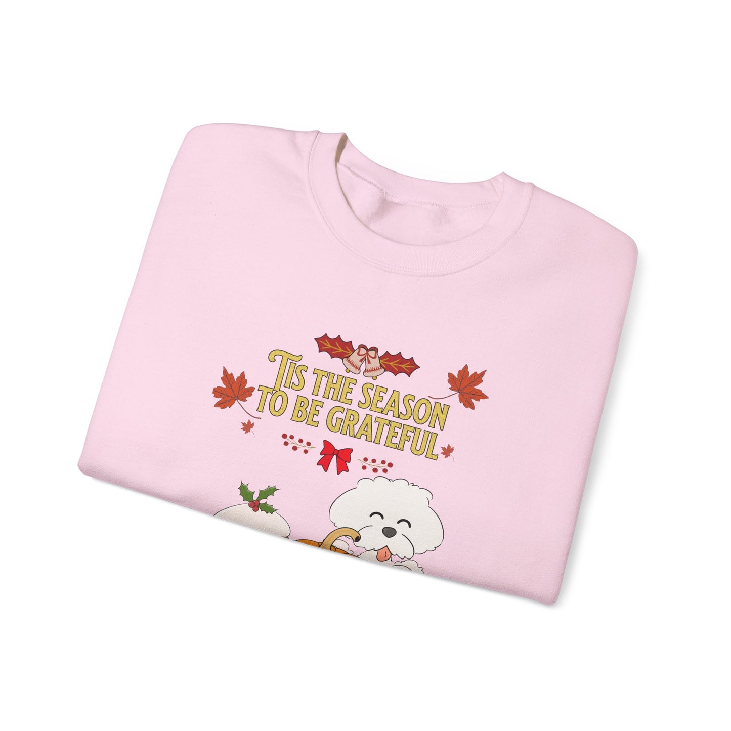 Tis the Season to be Grateful Thanksgiving Unisex Crewneck Sweatshirt