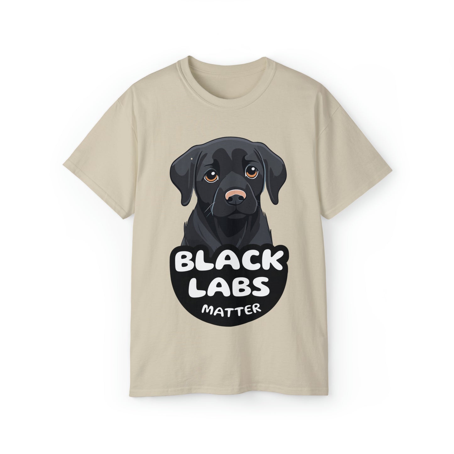 Cute Black Labs Matter Unisex Organic T-Shirt