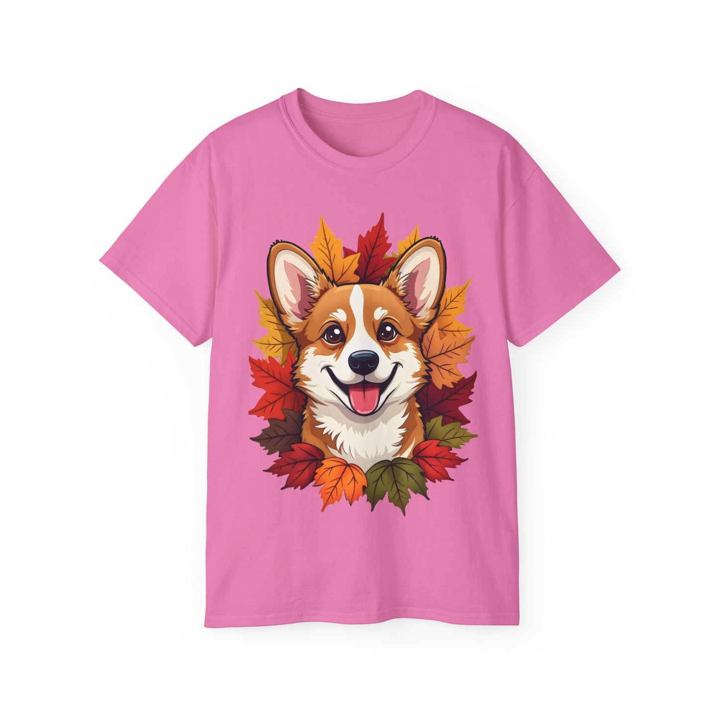 Cute Dog Cartoon Corgi Fall Tee