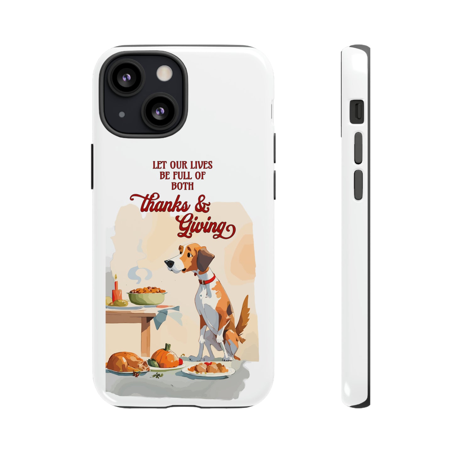 Cute Dog Lover Thanksgiving Tough Cases