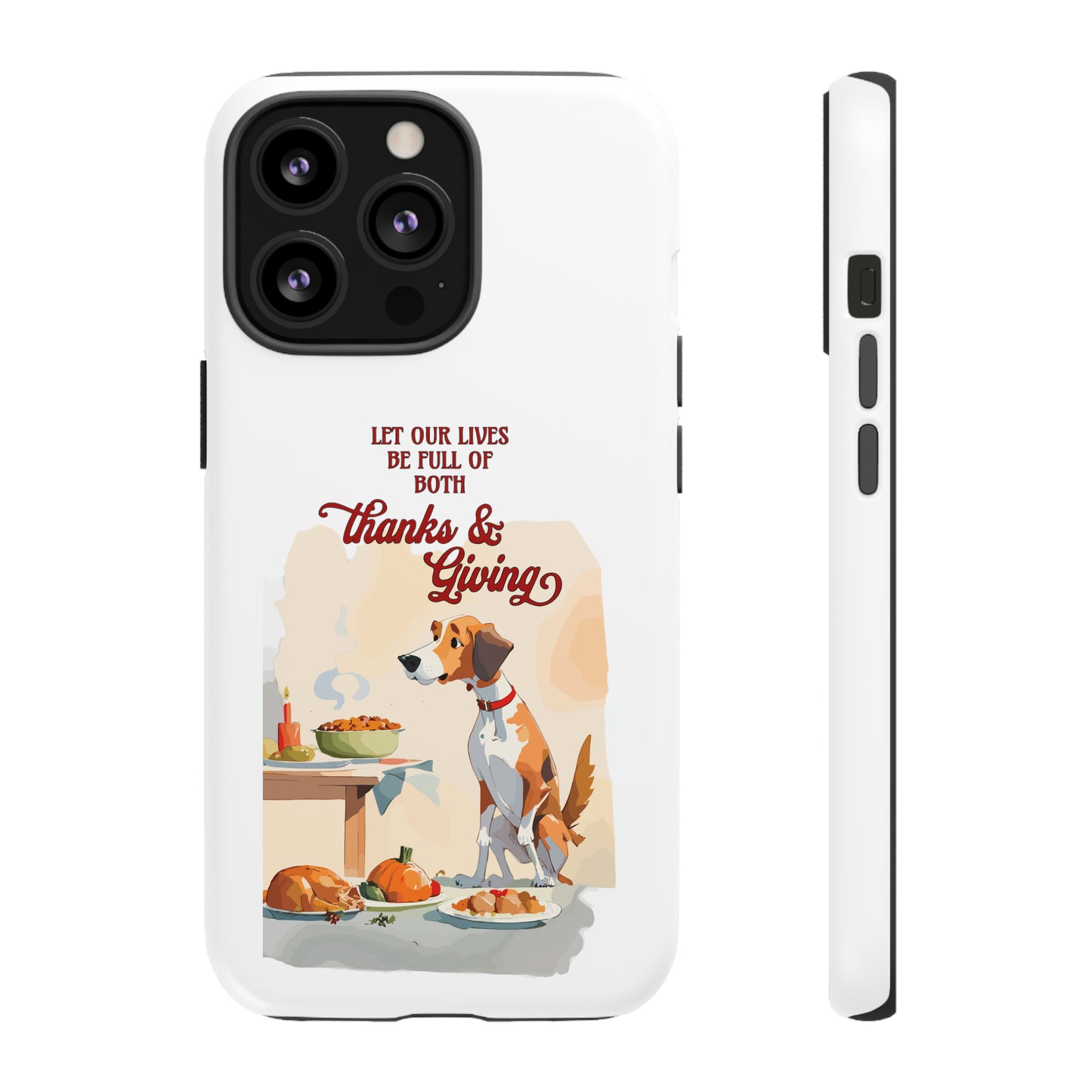 Cute Dog Lover Thanksgiving Tough Cases