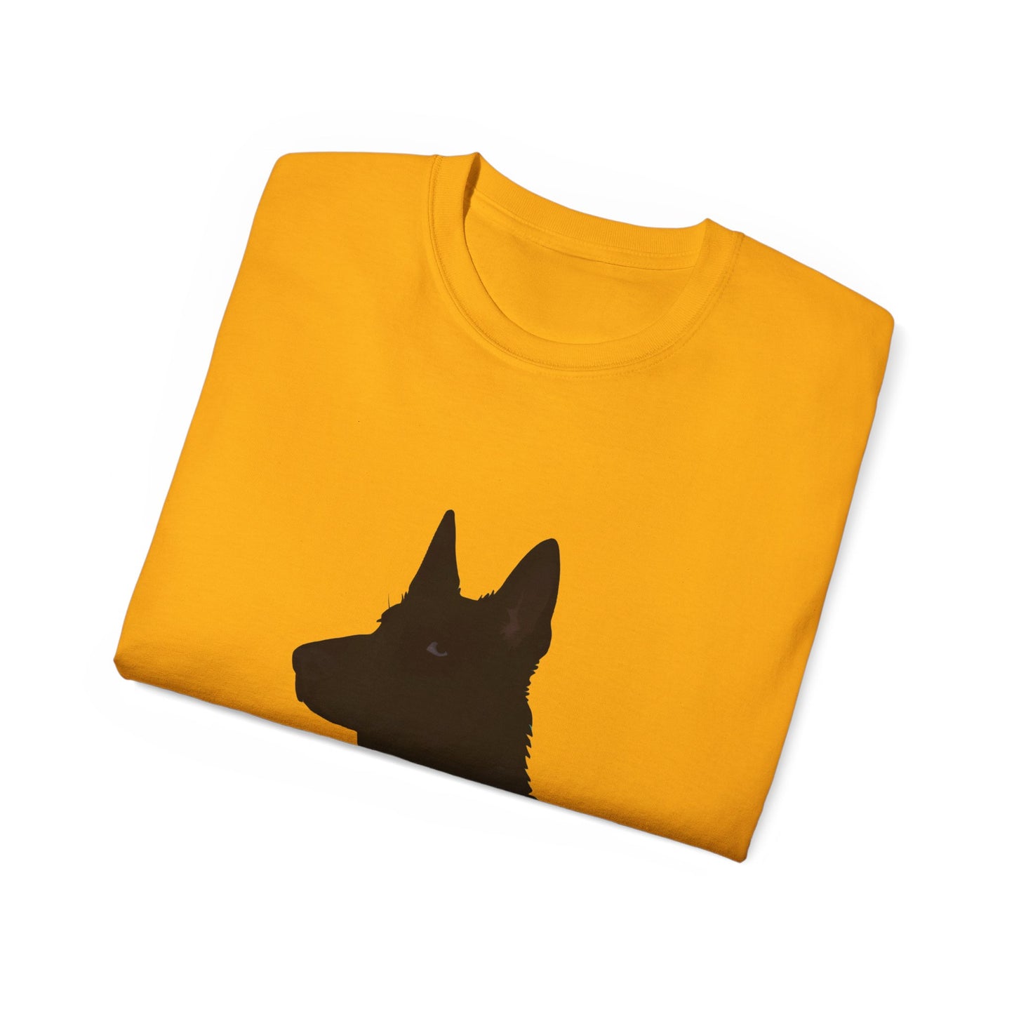 Cute Cartoon German Shepherd Dad Organic T-Shirt