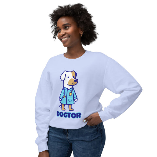 Cute Cartoon Dog Meme Dogtor Sweatshirt