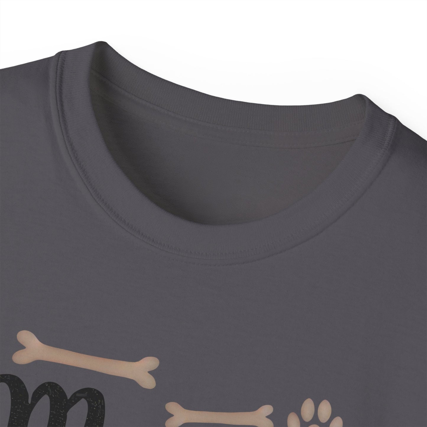 Cute Mama of the Birthday Girl Paw Print Organic T-Shirt