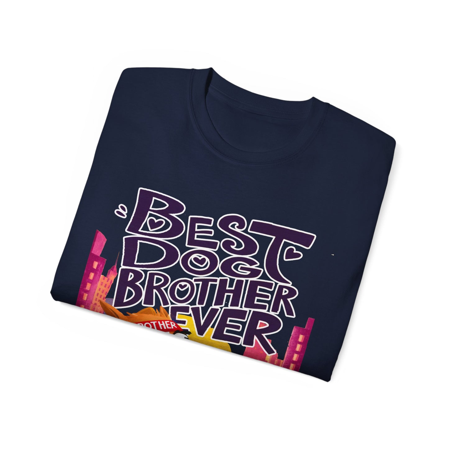 Cute Cartoon Meme Best Dog Brother Ever Organic T-Shirt