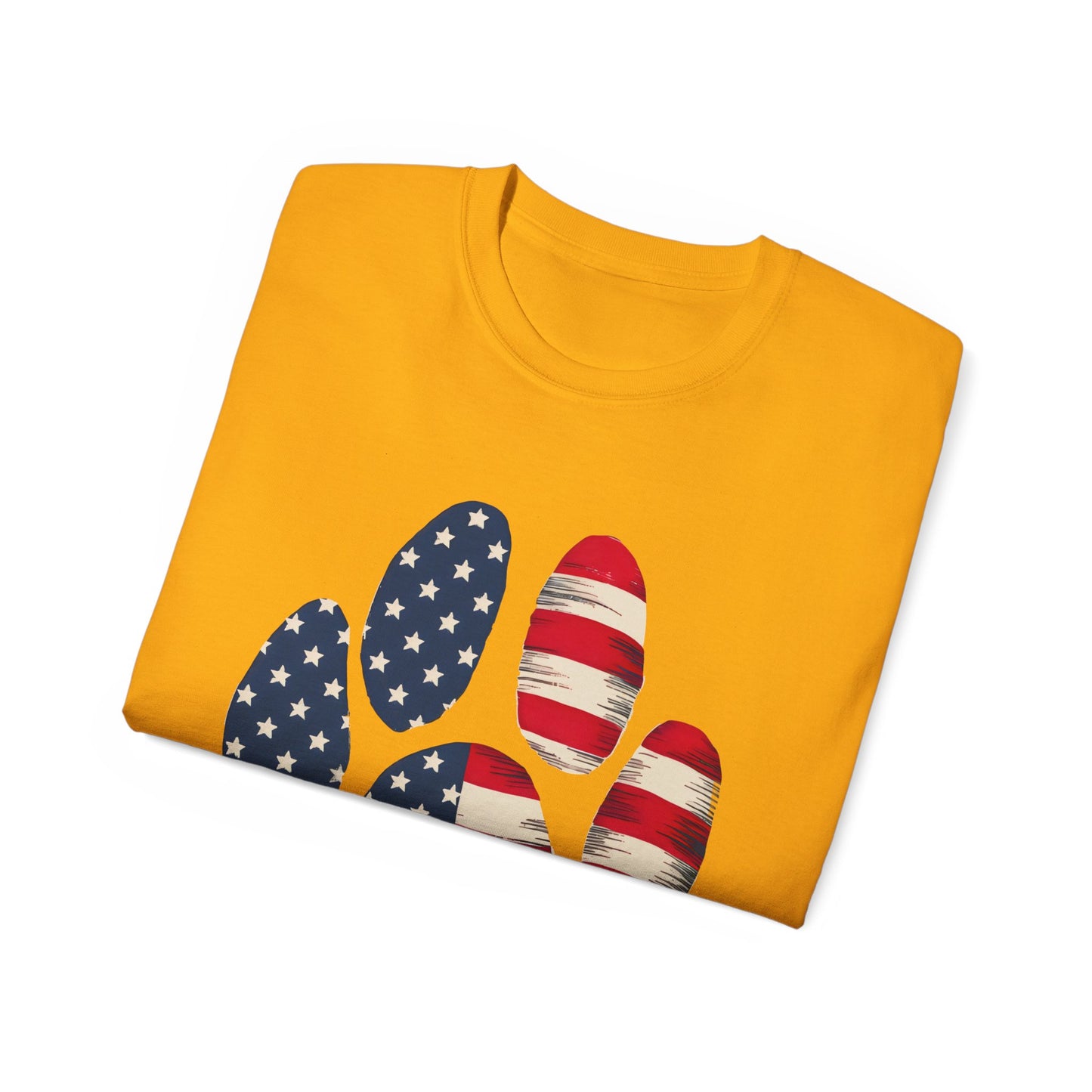 Paw Print Fourth of July Organic T-Shirt