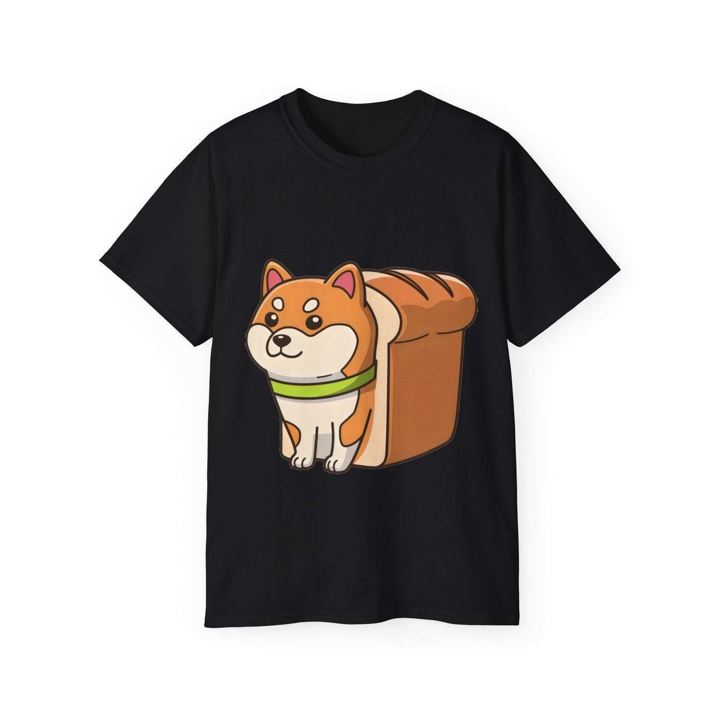 Cute Funny Dog Cartoon Shiba Bread Loaf Unisex Tee Shirt