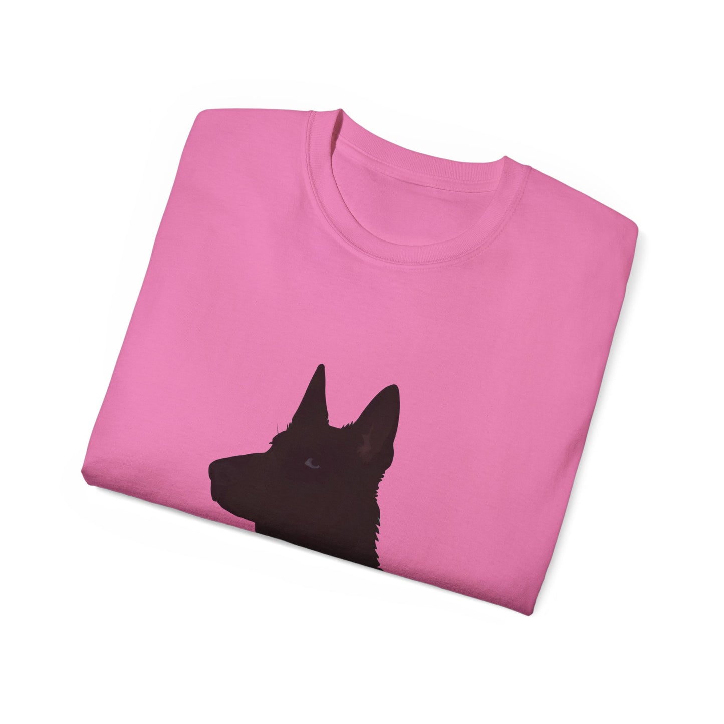 Cute Cartoon German Shepherd Dad Organic T-Shirt