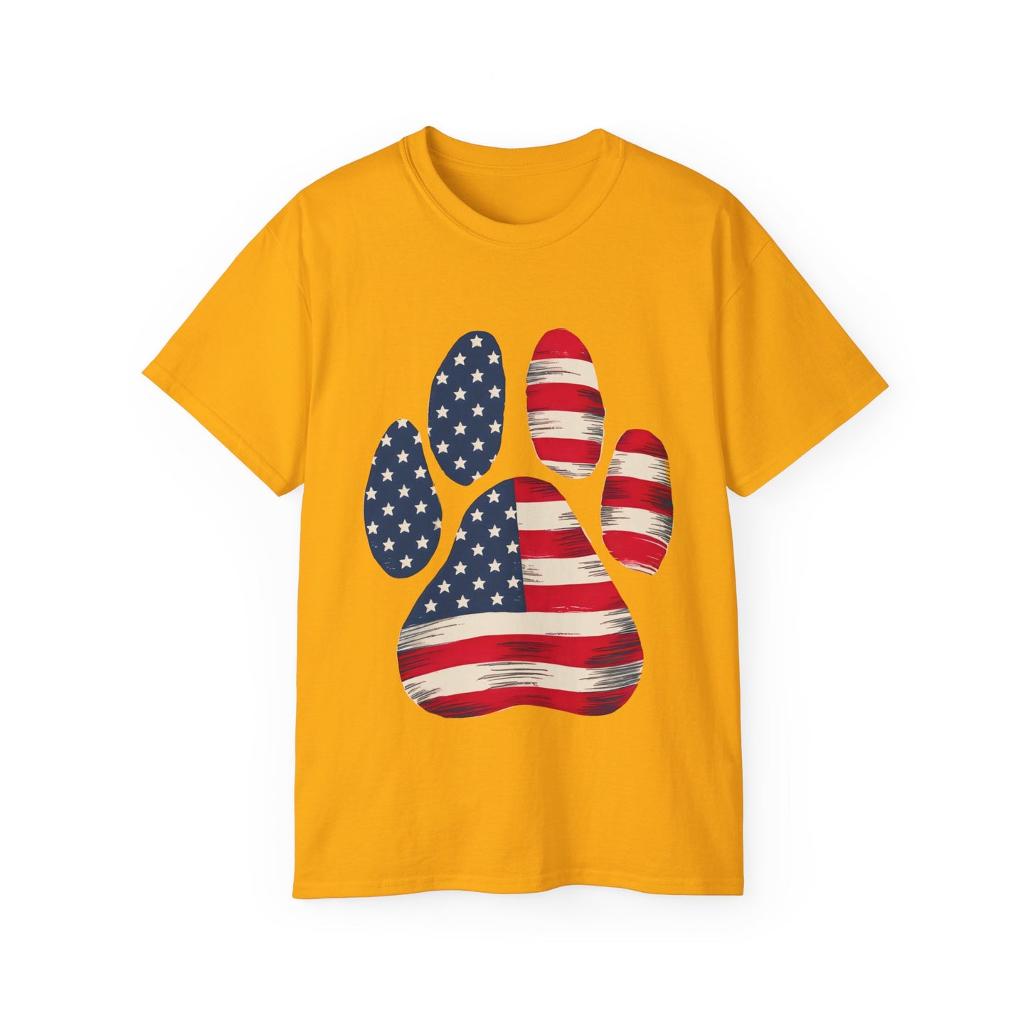 Paw Print Fourth of July Organic T-Shirt