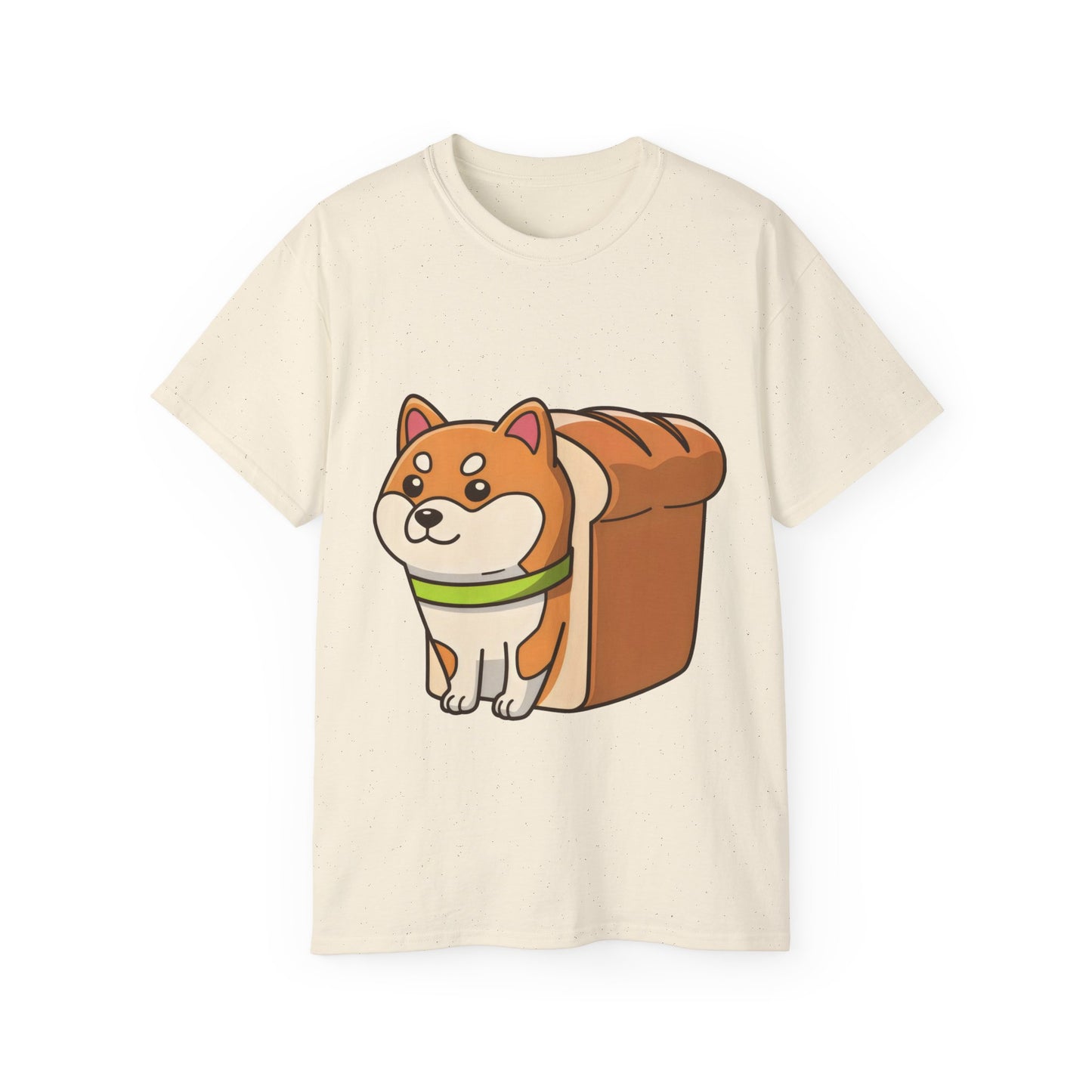 Cute Funny Dog Cartoon Shiba Bread Loaf Unisex Tee Shirt