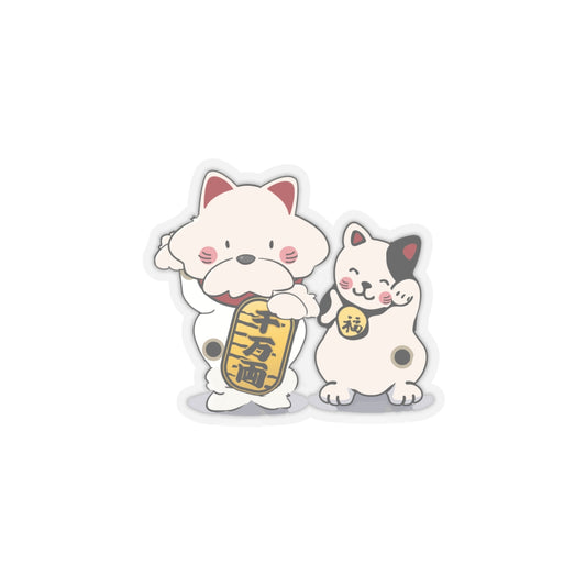 Cheeky Bichon Japanese Dog and Cat Kiss-cut Stickers
