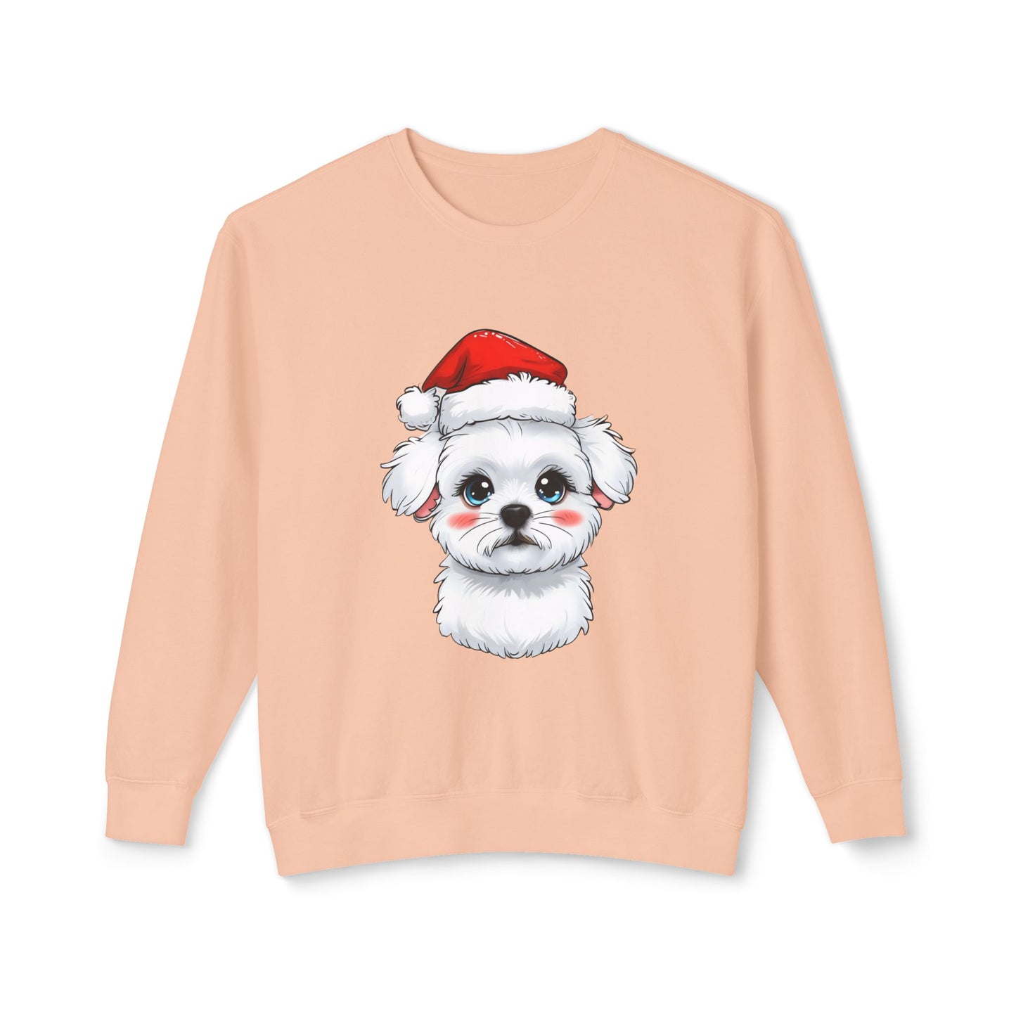 Cute Dog Cartoon Bichon Frise Christmas Sweatshirt