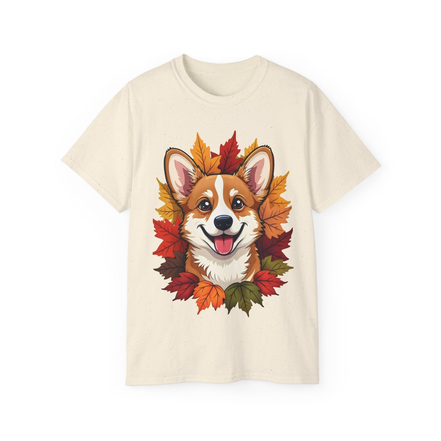 Cute Dog Cartoon Corgi Fall Tee