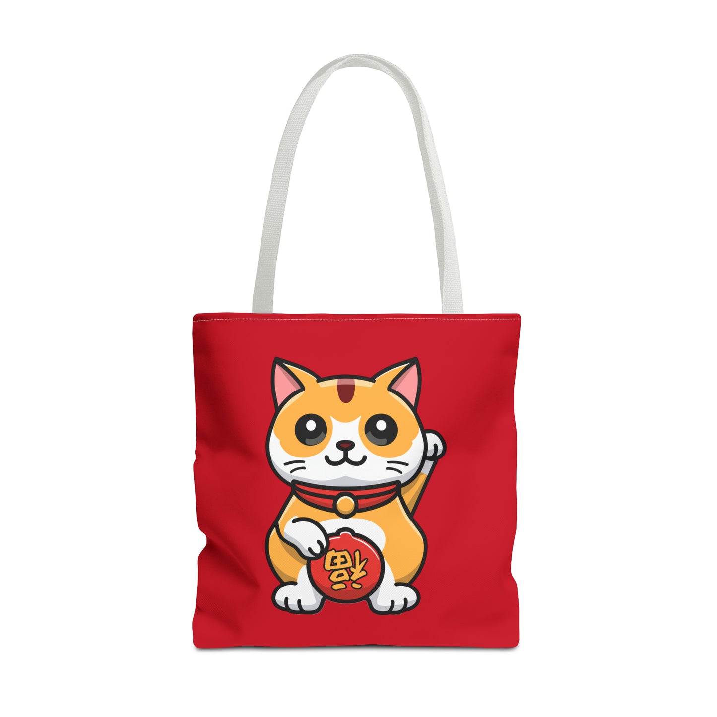 Cute Japanese Lucky Cat Cartoon Chinese New Year Tote Bag