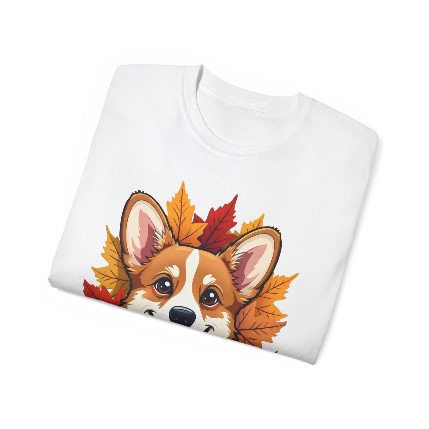 Cute Dog Cartoon Corgi Fall Tee