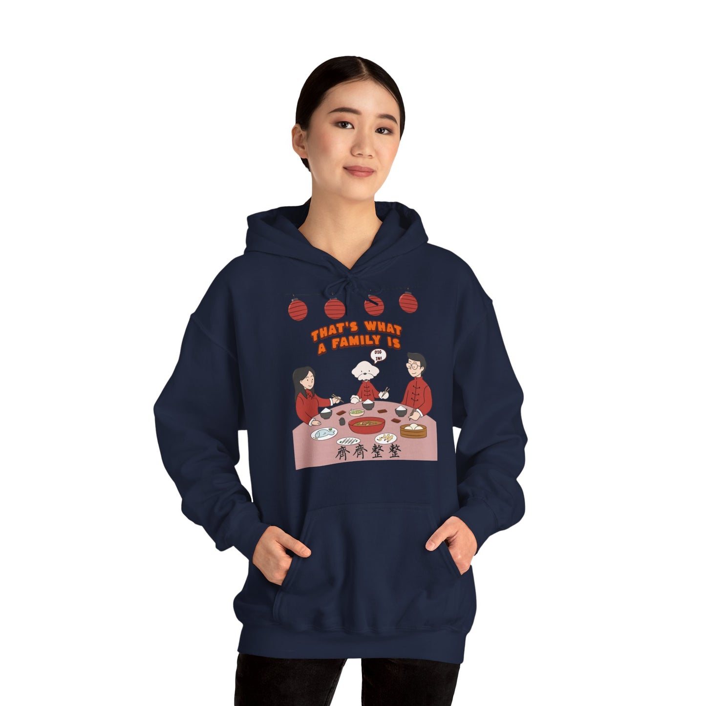 Cheeky Bichon Cute Dog Cartoon Chinese New Year Unisex Hooded Sweatshirt