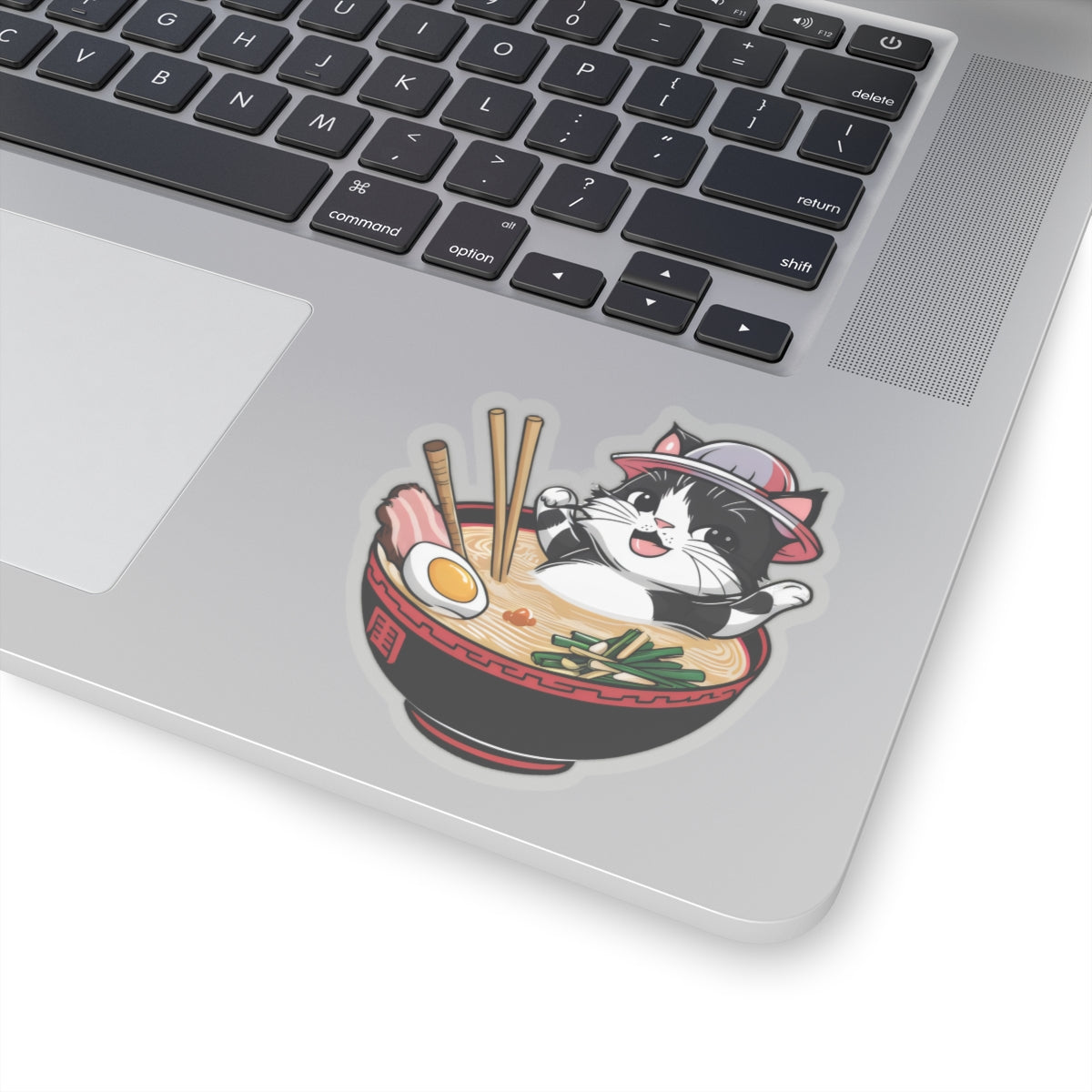 Cute Cartoon Cat Ramen Kiss-cut Stickers