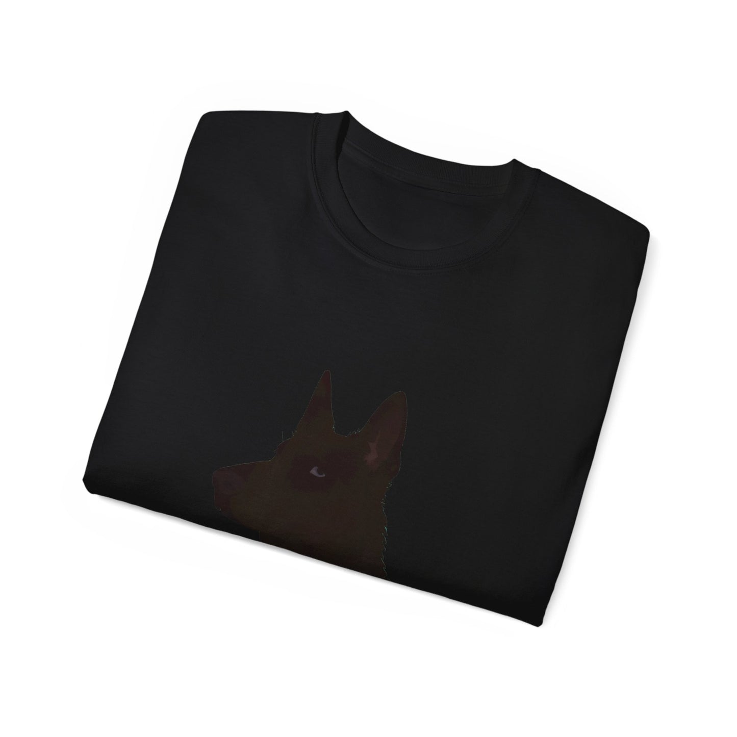 Cute Cartoon German Shepherd Dad Organic T-Shirt