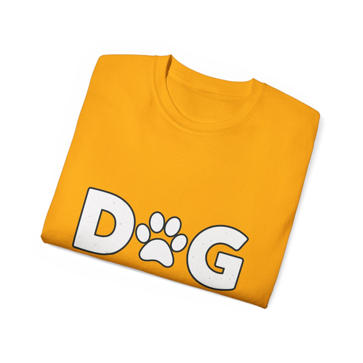 Cute Dog Dad Paw Print Unisex Organic T-Shirt