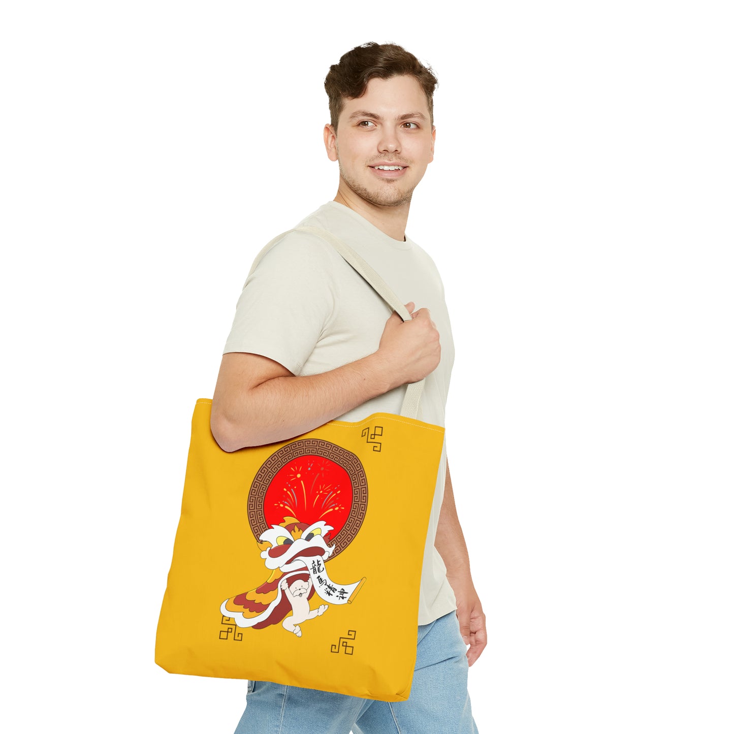 Cheeky Bichon Cute Funny Chinese New Year Tote Bag