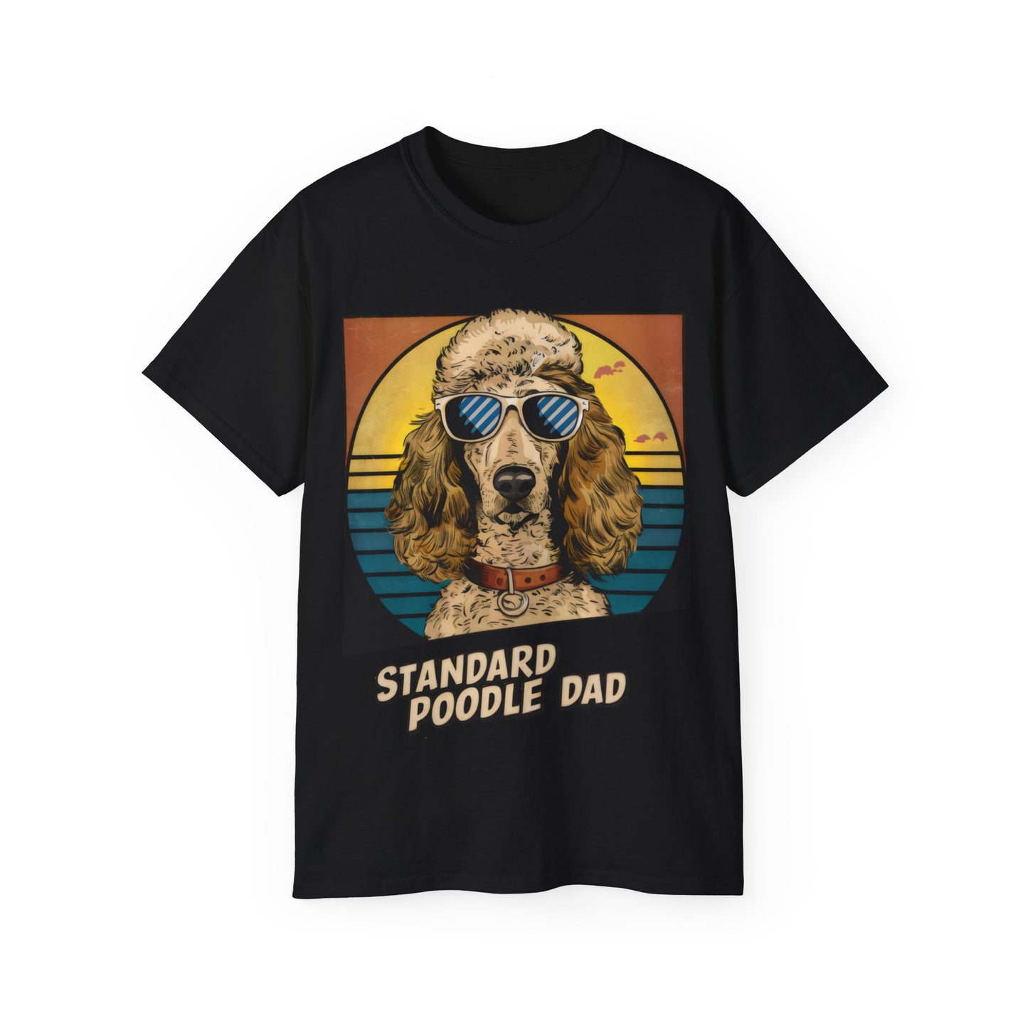 Cute Cartoon Standard Poodle Dad Organic T-Shirt