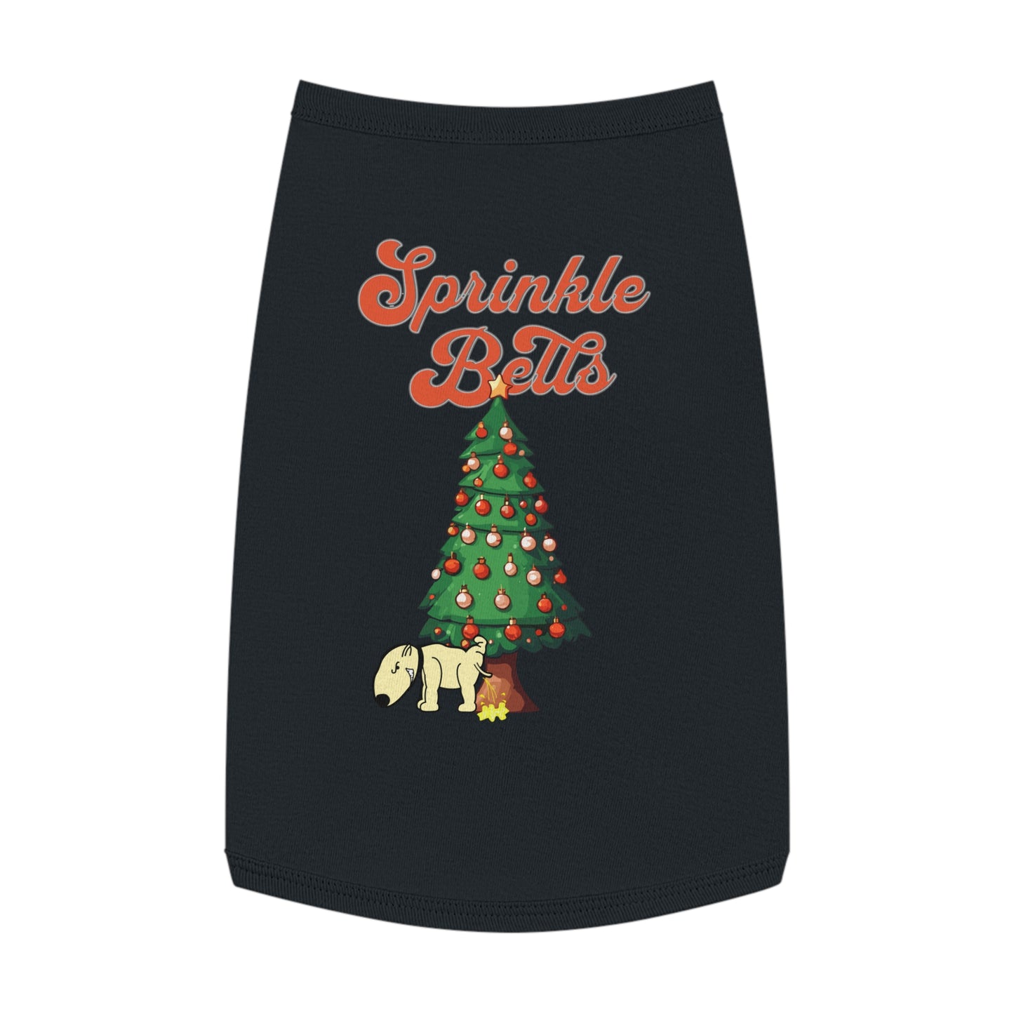 Cute Funny Sprinkle Bells Christmas Pet Tank Top