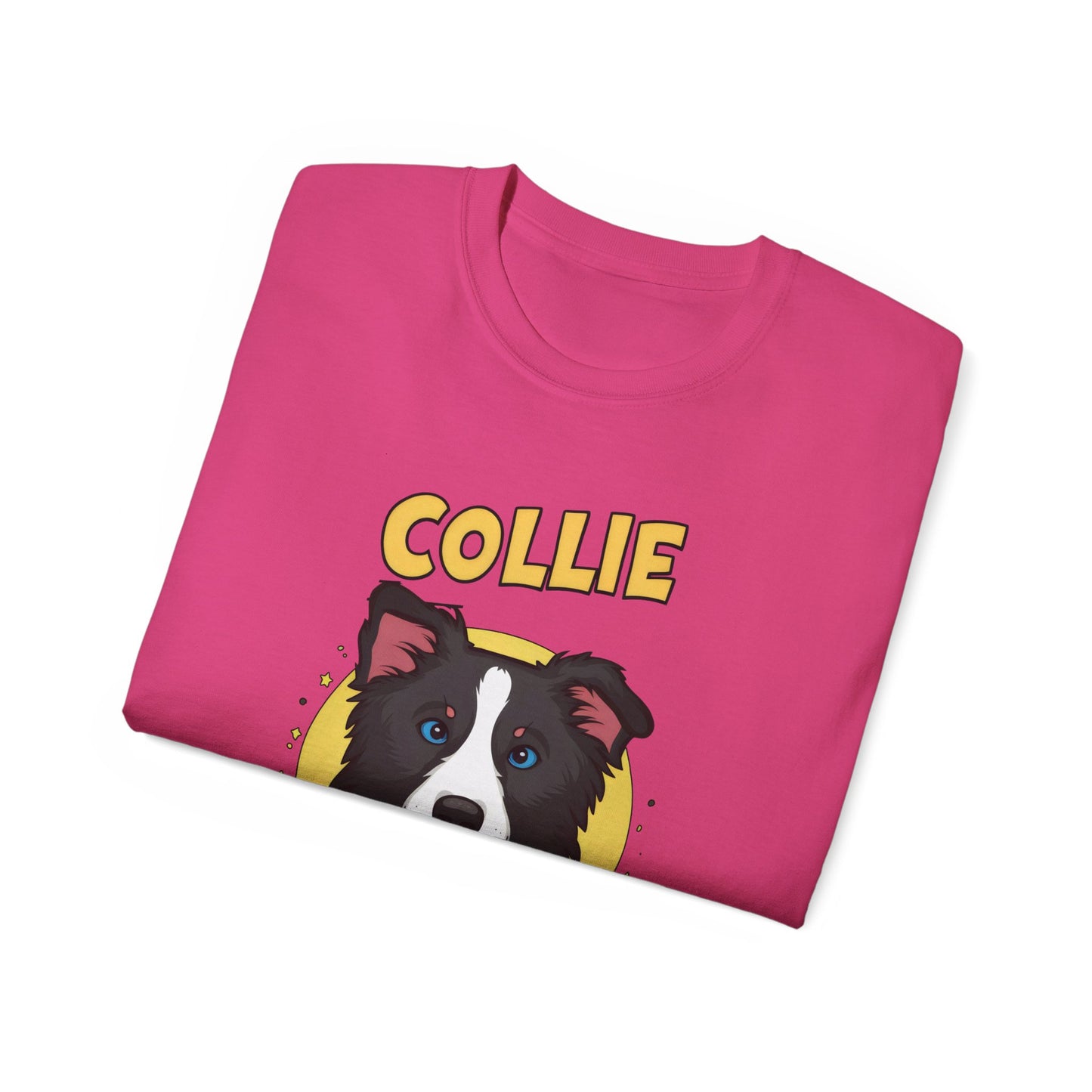 Cute Cartoon Collie Dad Organic T-Shirt