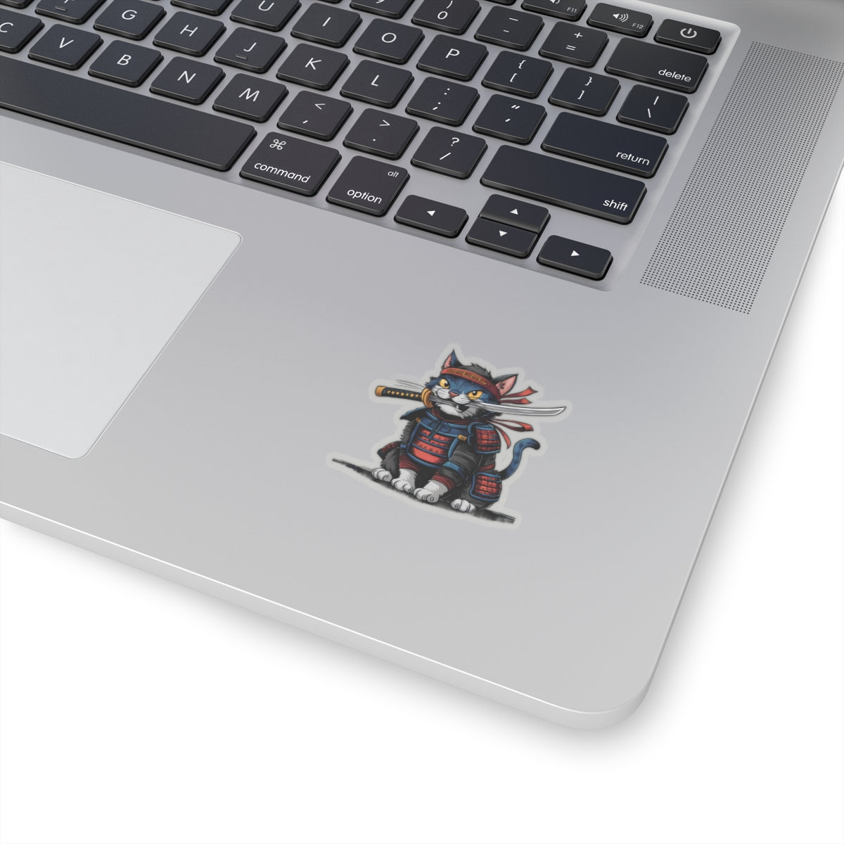 Cute Cartoon Samurai Ninja Cat Sticker