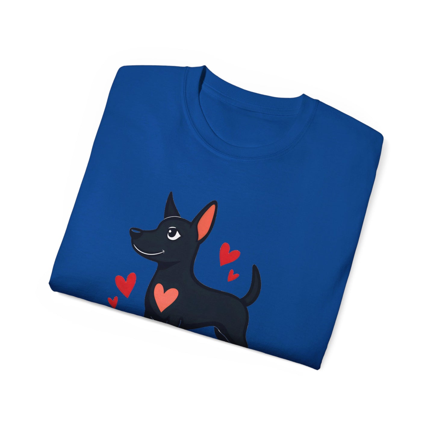 Cute Dog Cartoon Pawsitive Vibes Only Unisex Organic T-Shirt