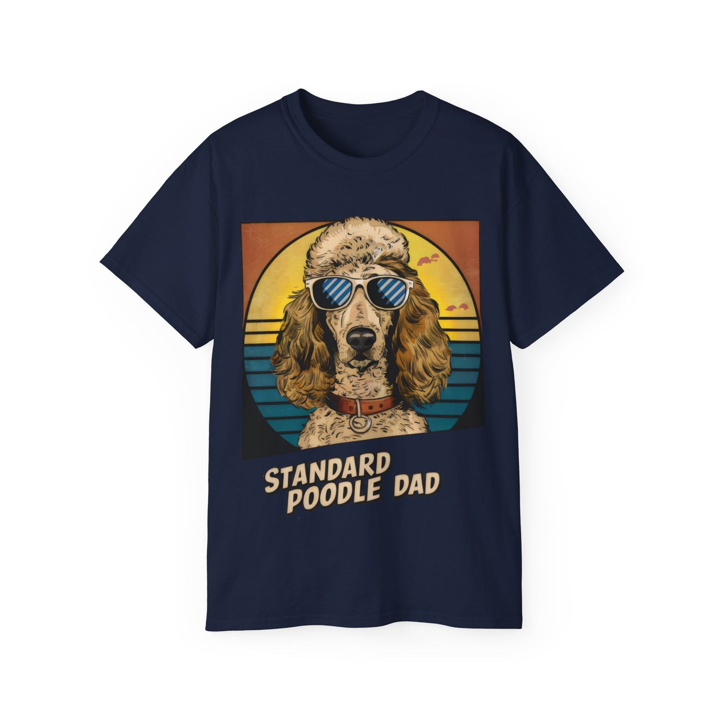 Cute Cartoon Standard Poodle Dad Organic T-Shirt