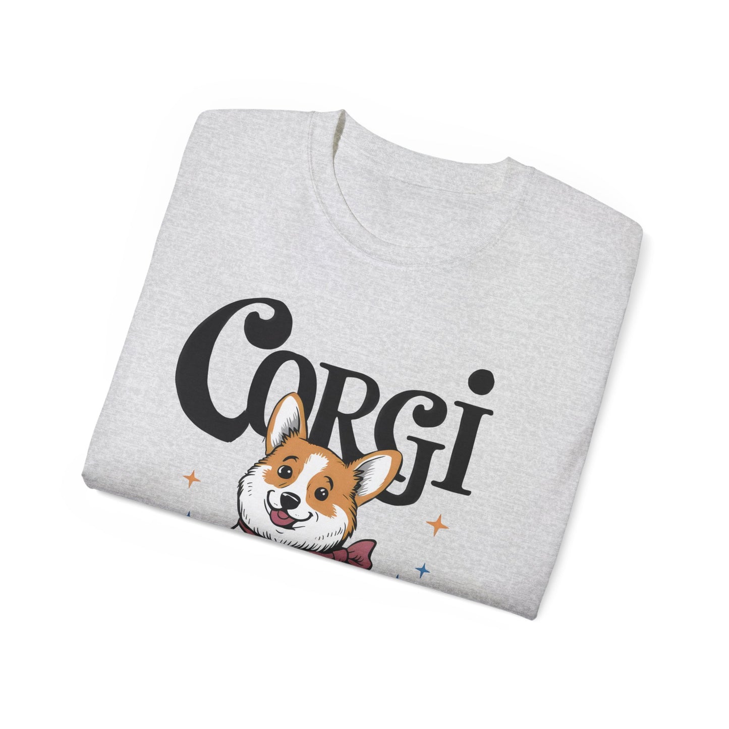 Cute Dog Cartoon Corgi Mama Organic T-Shirt