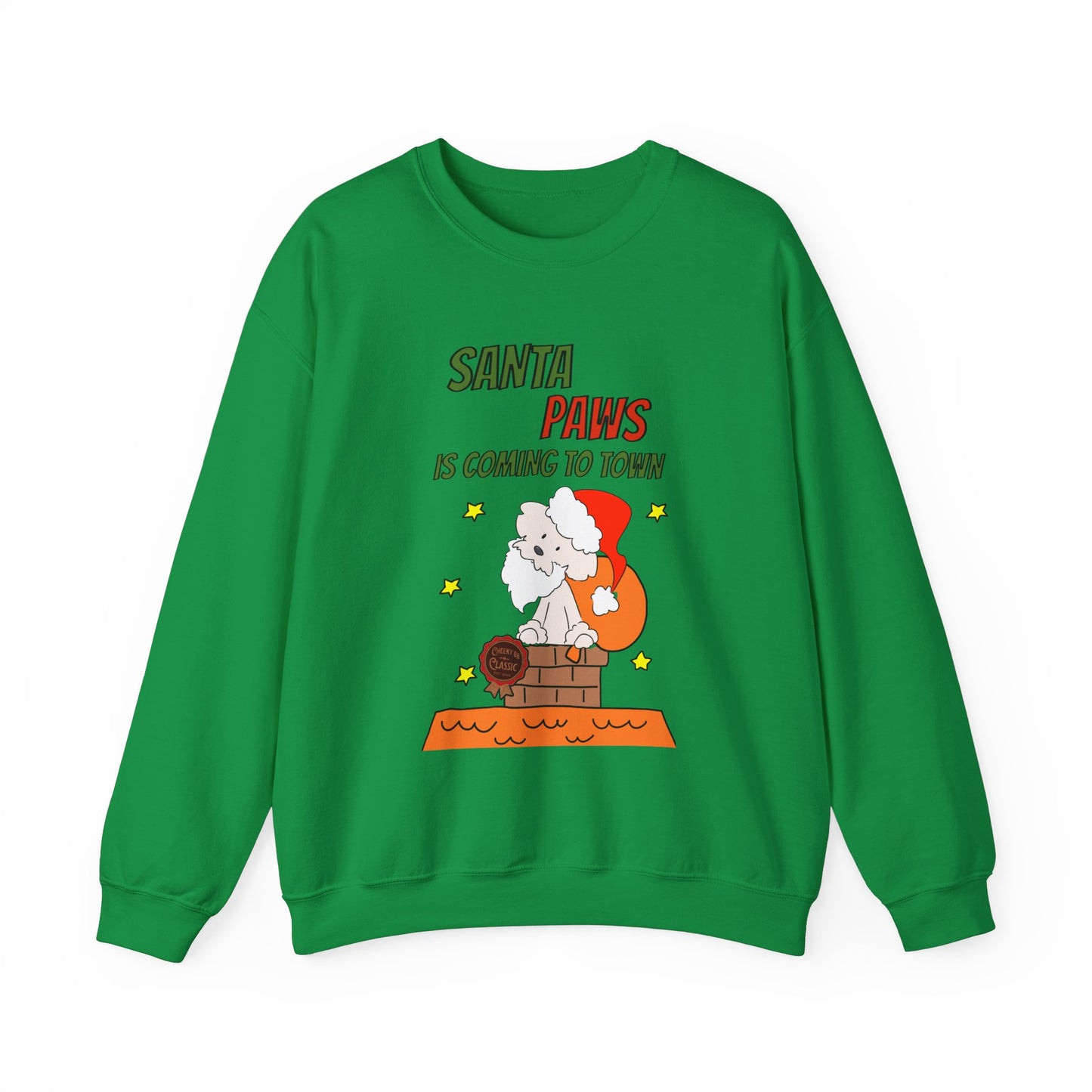 Santa Paws is Coming to Town Unisex Crewneck Sweatshirt