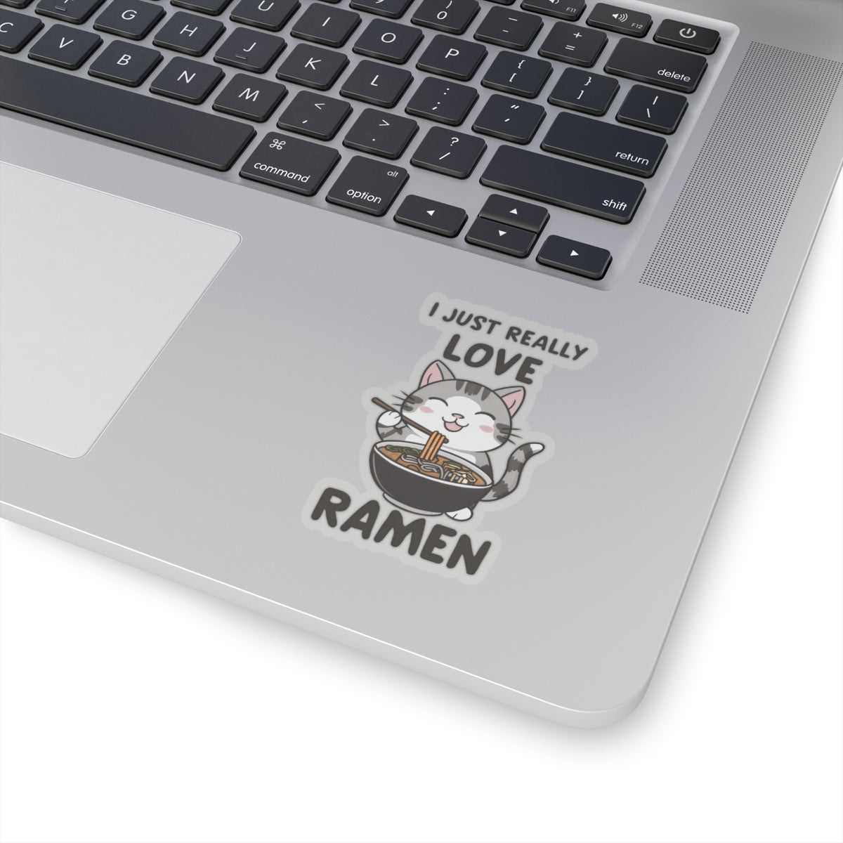 Cute Cat Cartoon I Just Really Love Ramen Kiss-cut Stickers