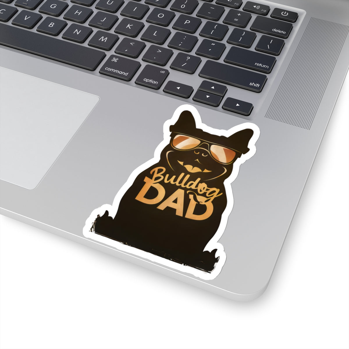 Cute Cartoon Bulldog Dad Kiss-cut Stickers