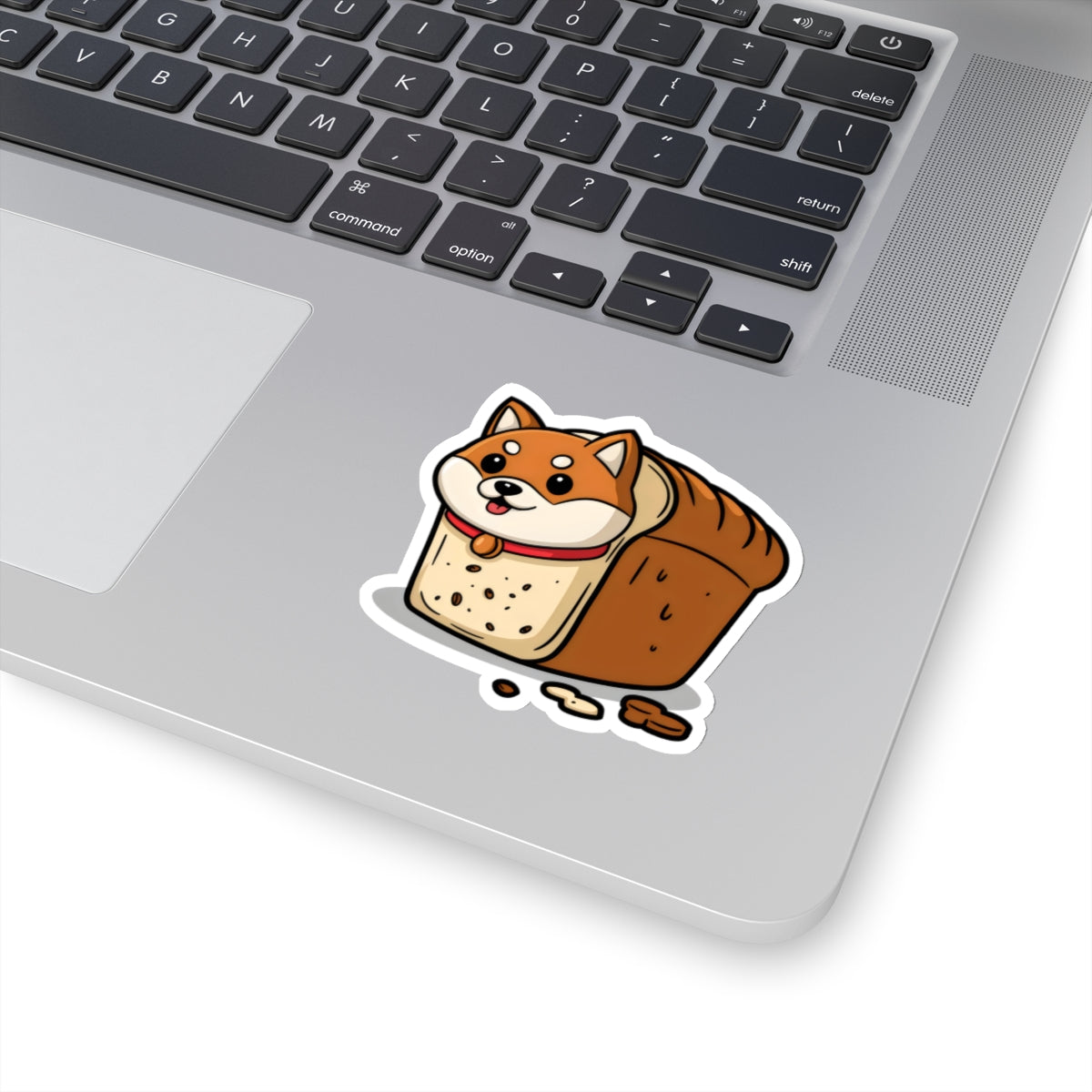 Cute Funny Dog Cartoon Shiba Bread Loaf Kiss-Cut Stickers