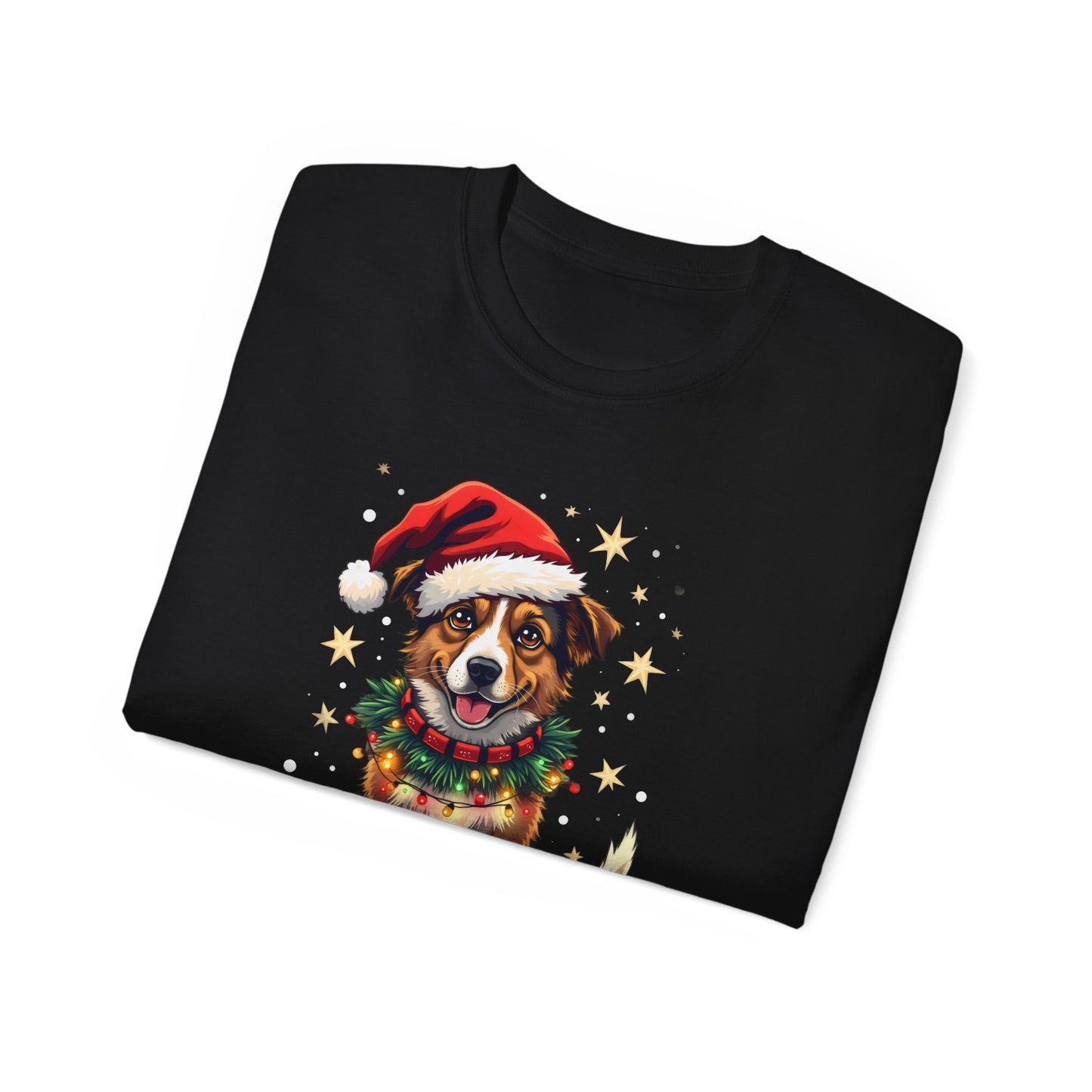 Cute Dog Cartoon Most Likely to Decorate Her Dog Jack Russell Terrier Unisex Organic T-Shirt