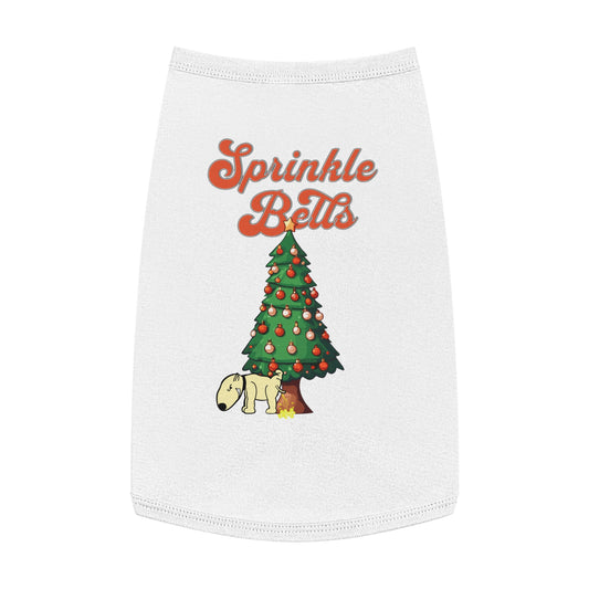 Cute Funny Sprinkle Bells Christmas Pet Tank Top